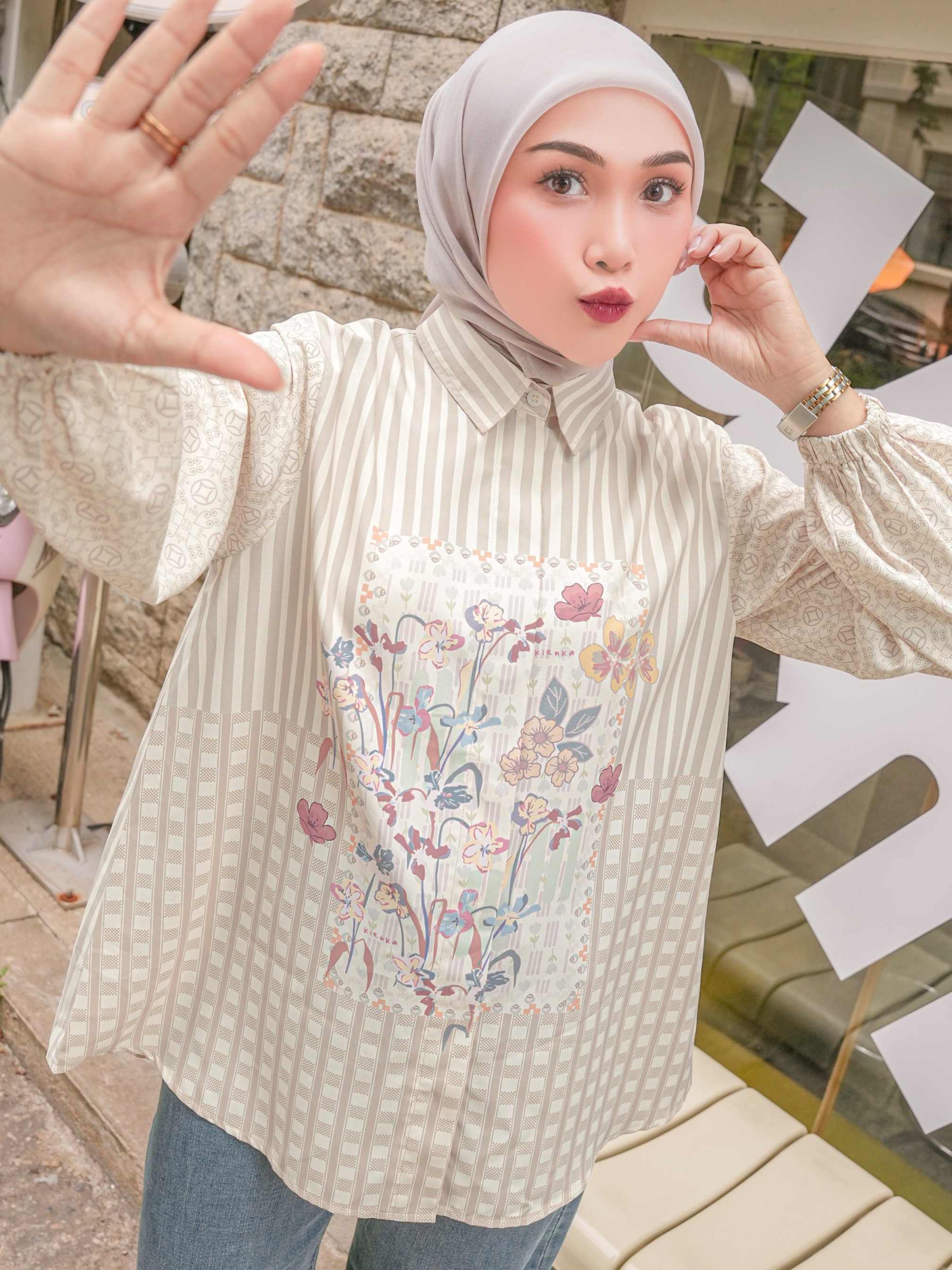 Mine Blouse Khaki