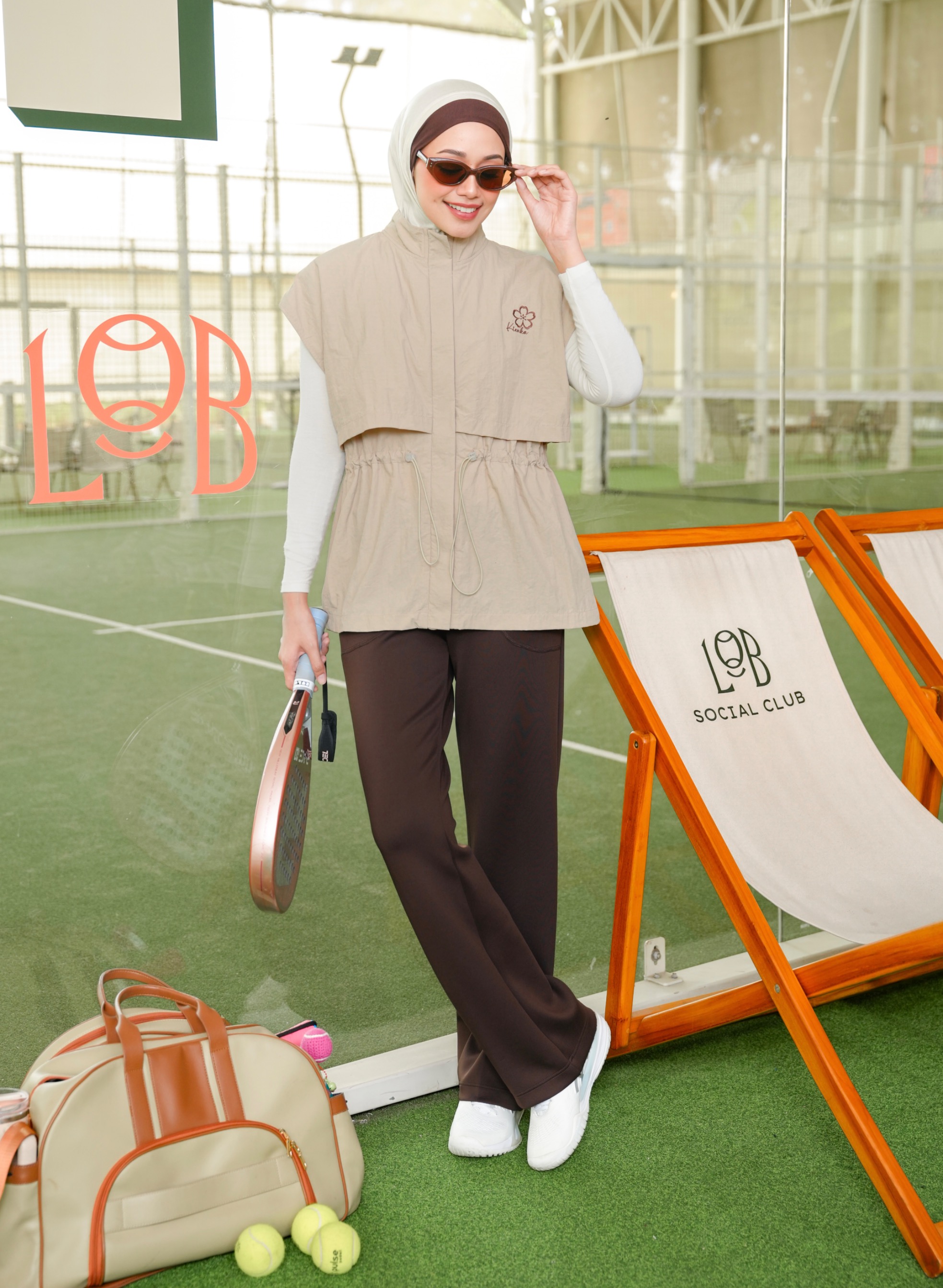 Lany Vest Activewear Ivory