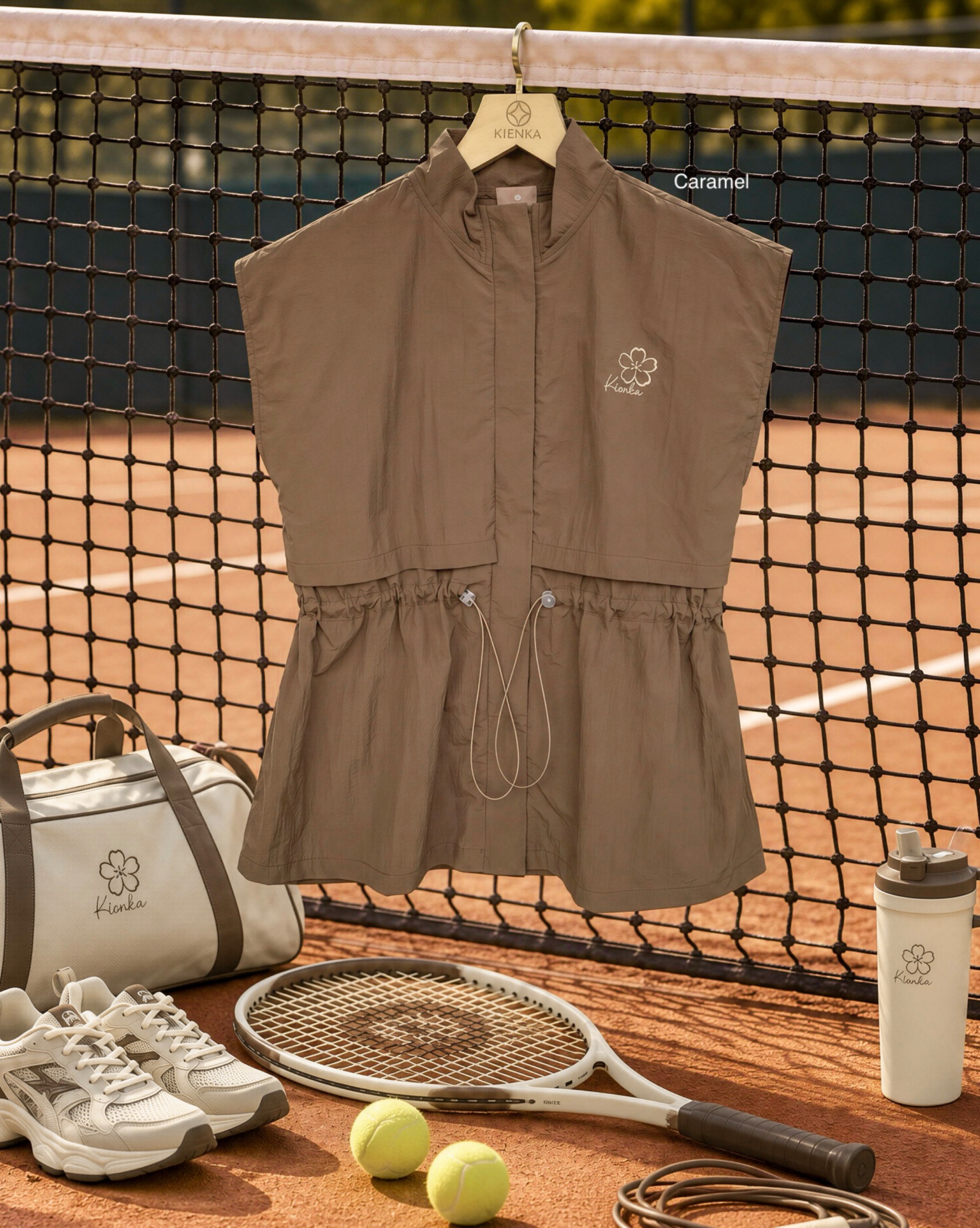 Lany Vest Activewear Caramel