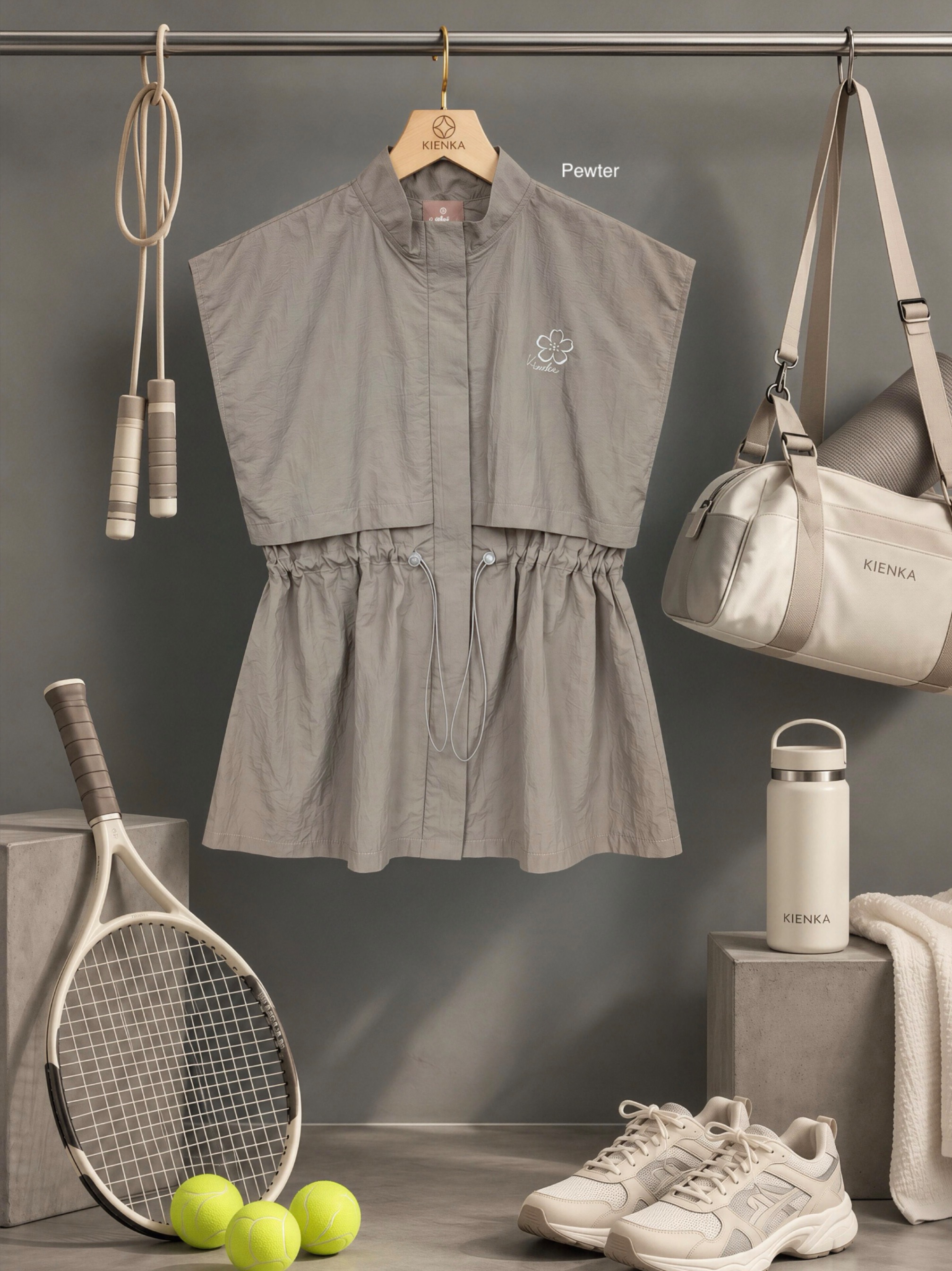 Lany Vest Activewear Pewter