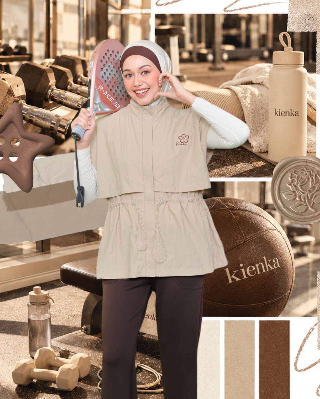 Lany Vest Activewear Ivory