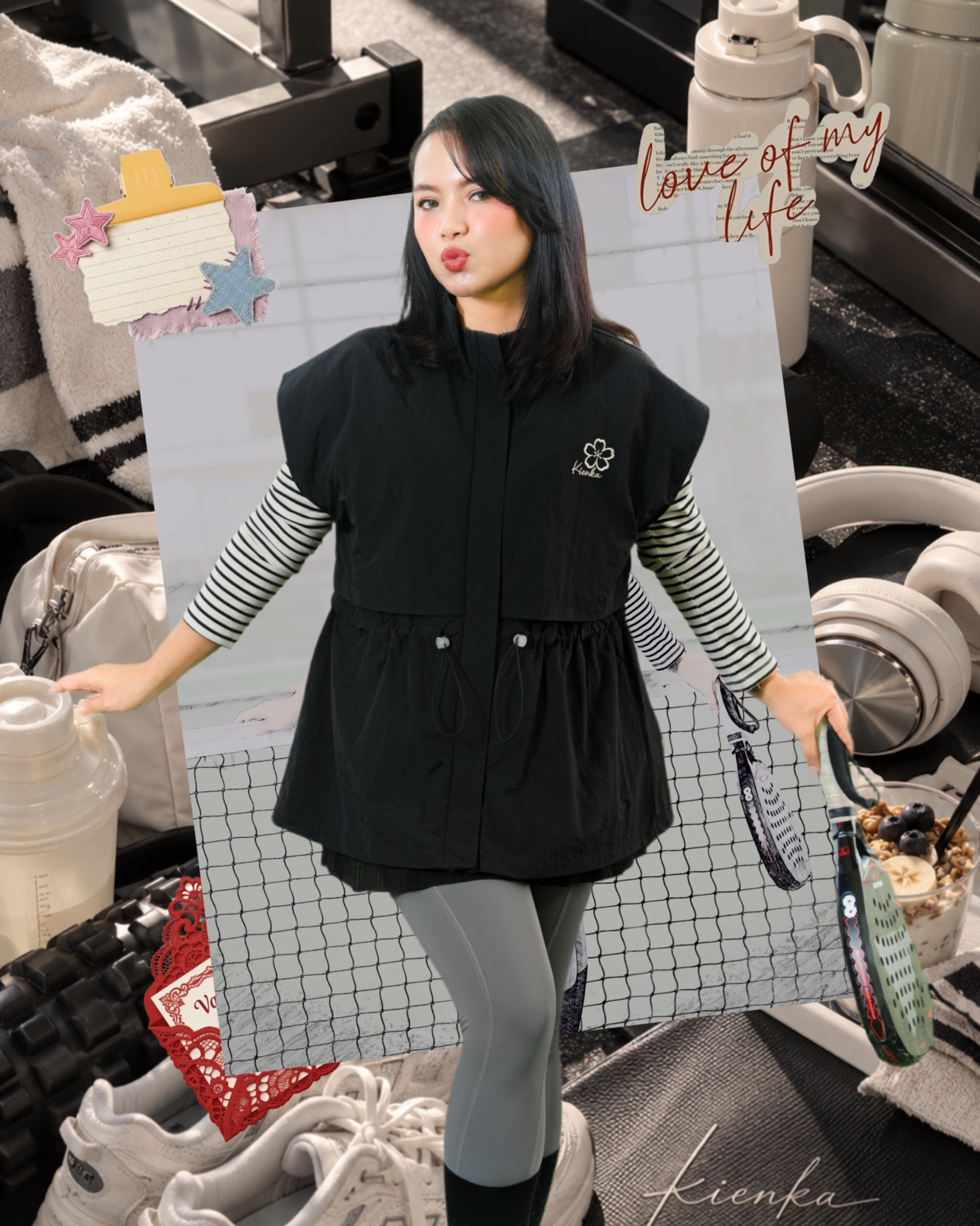 Lany Vest Activewear Onyx