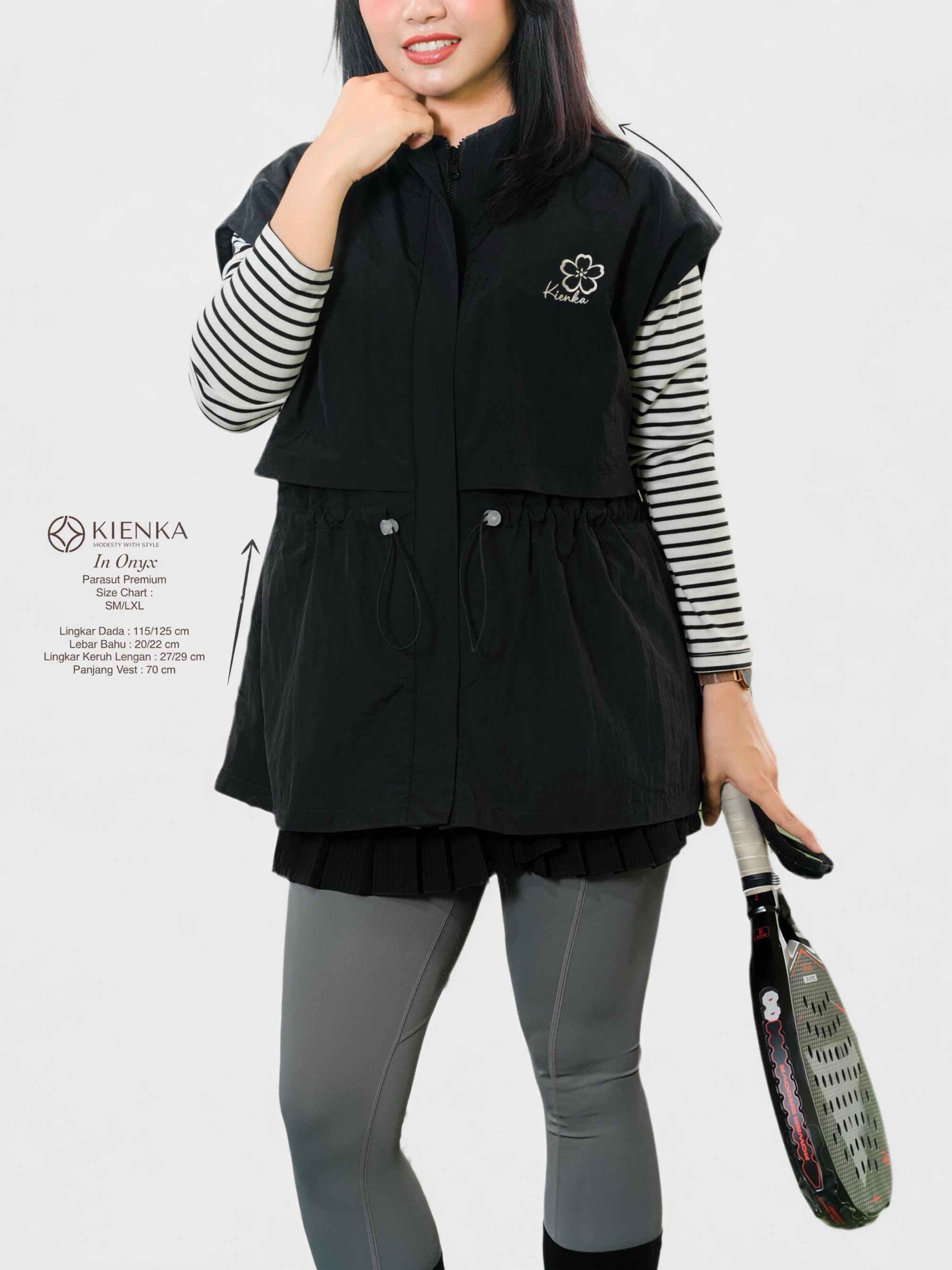 Lany Vest Activewear Onyx