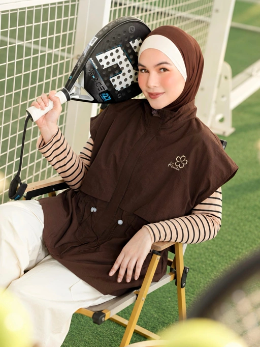 Lany Vest Activewear Coffee