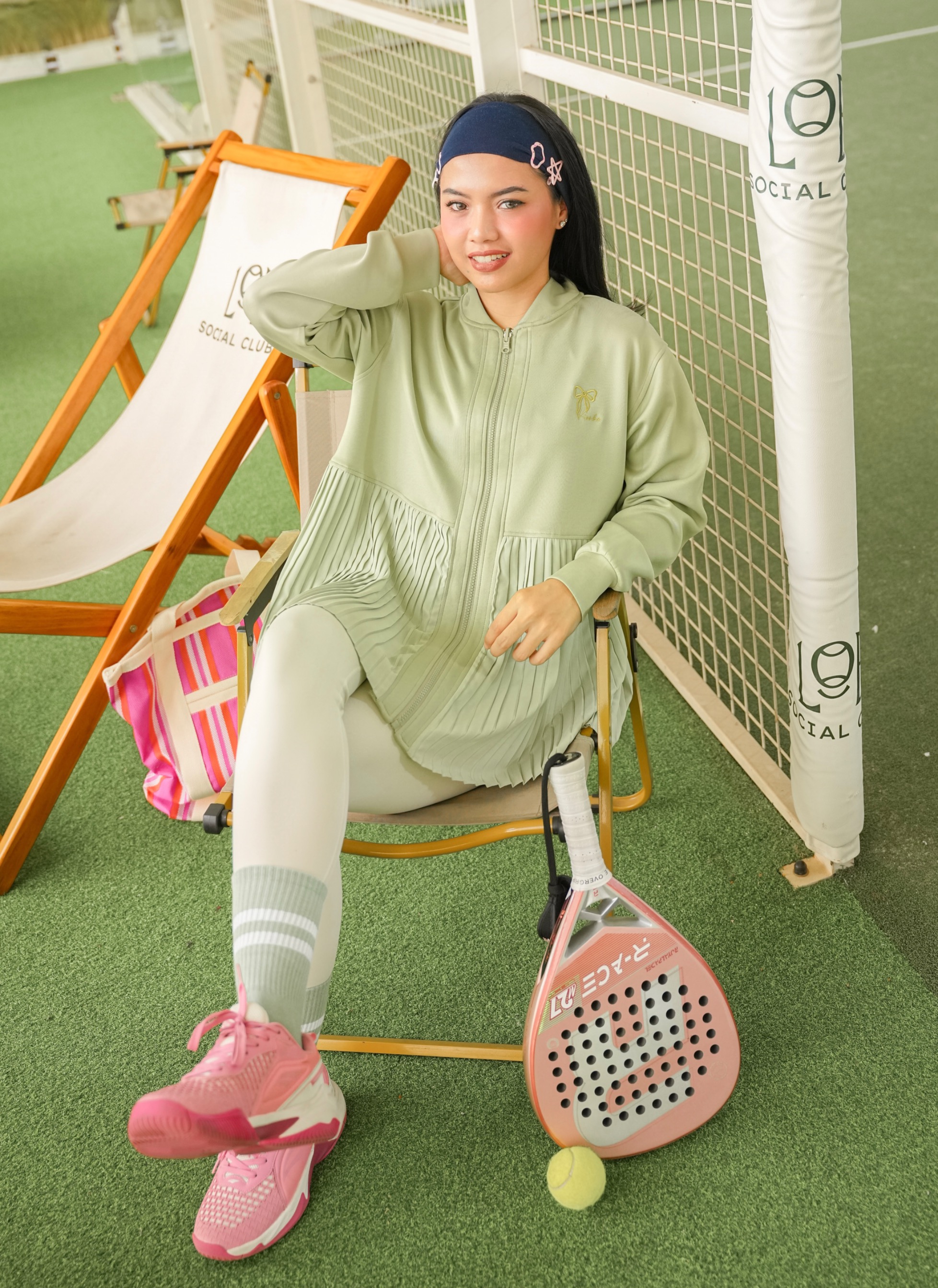 Ruby Pleats Jacket Matcha