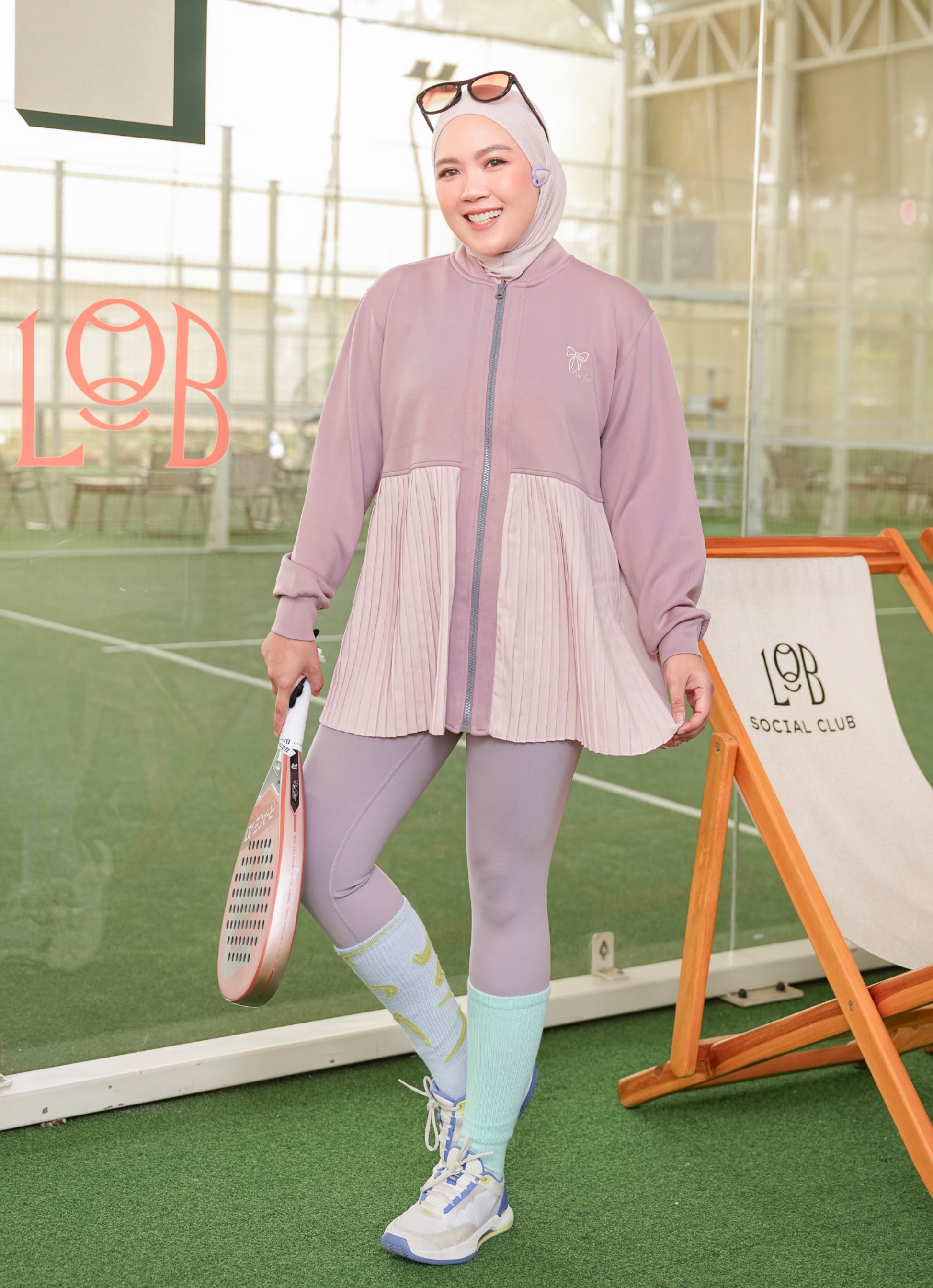 Ruby Pleats Jacket Mauve