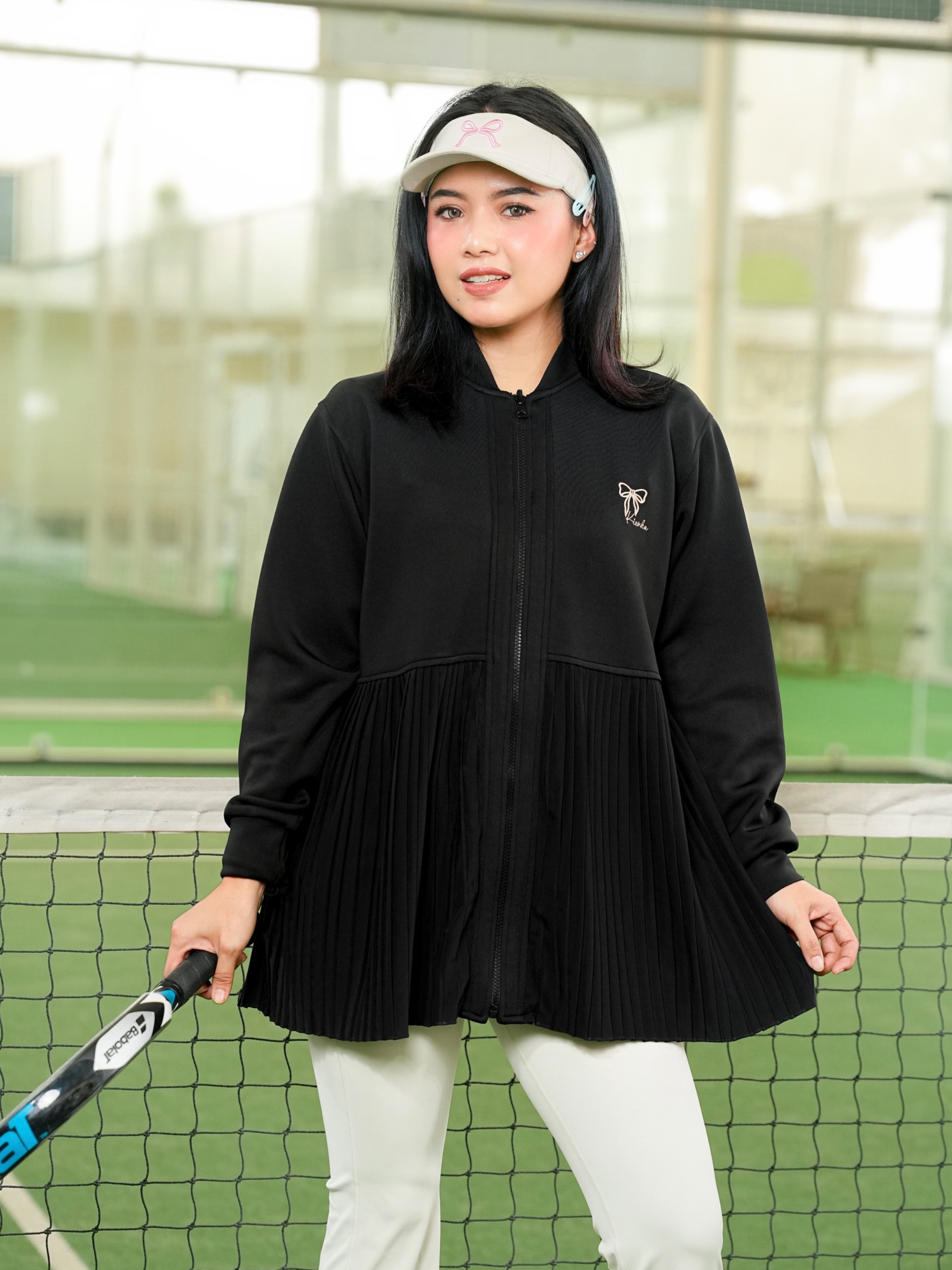 Ruby Pleats Jacket Black