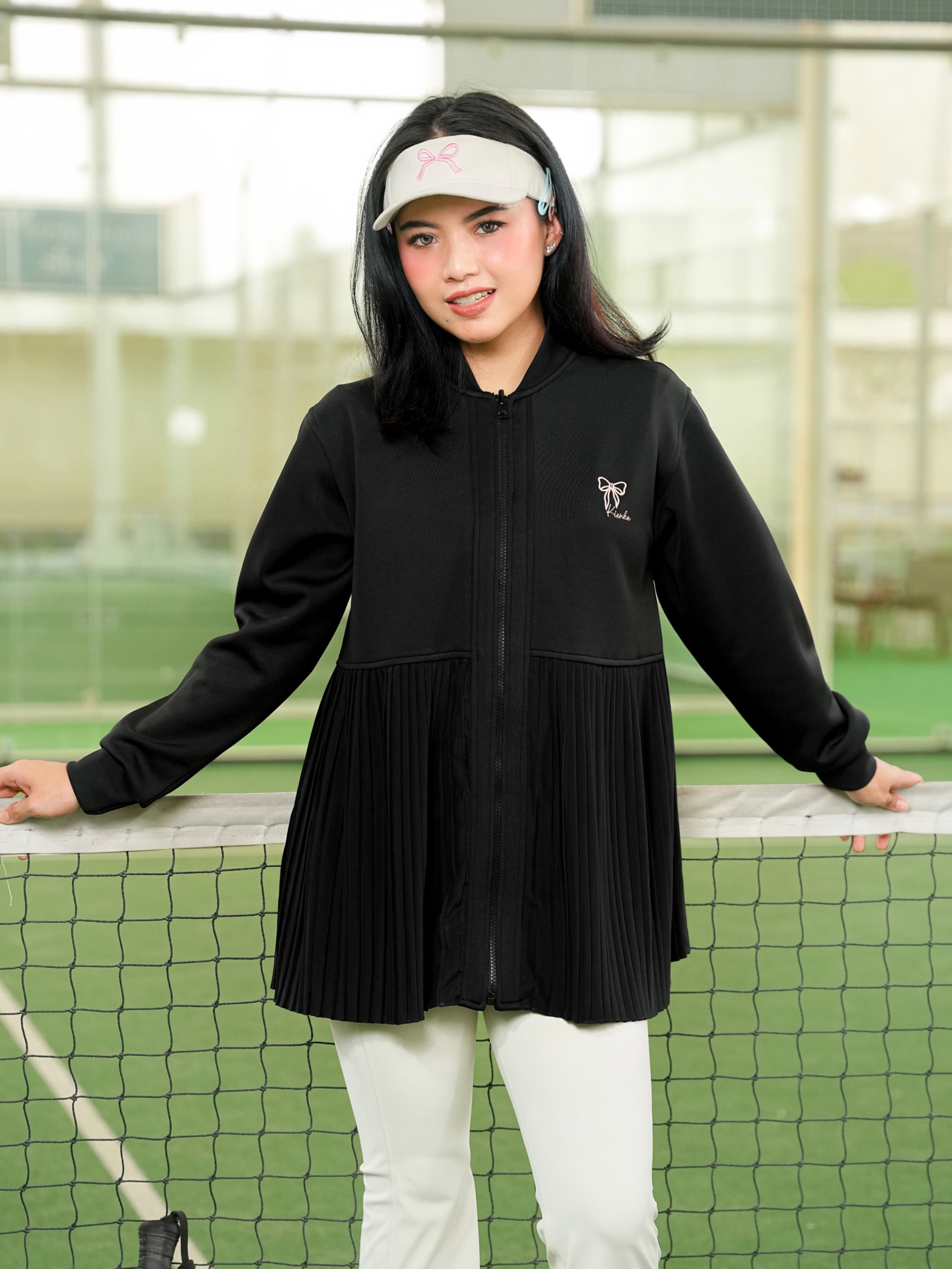 Ruby Pleats Jacket Black