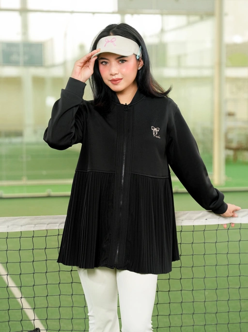Ruby Pleats Jacket Black