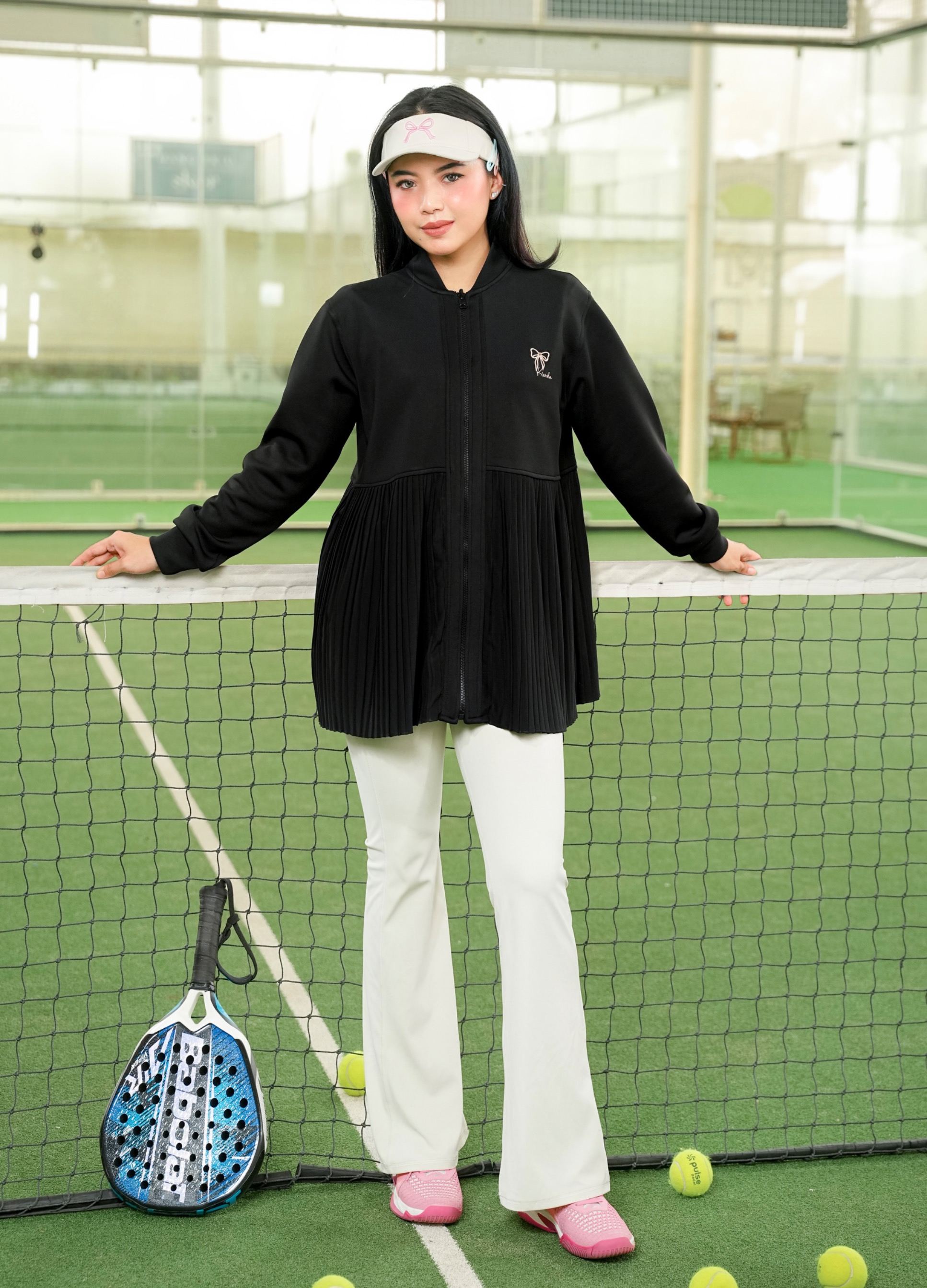 Ruby Pleats Jacket Black