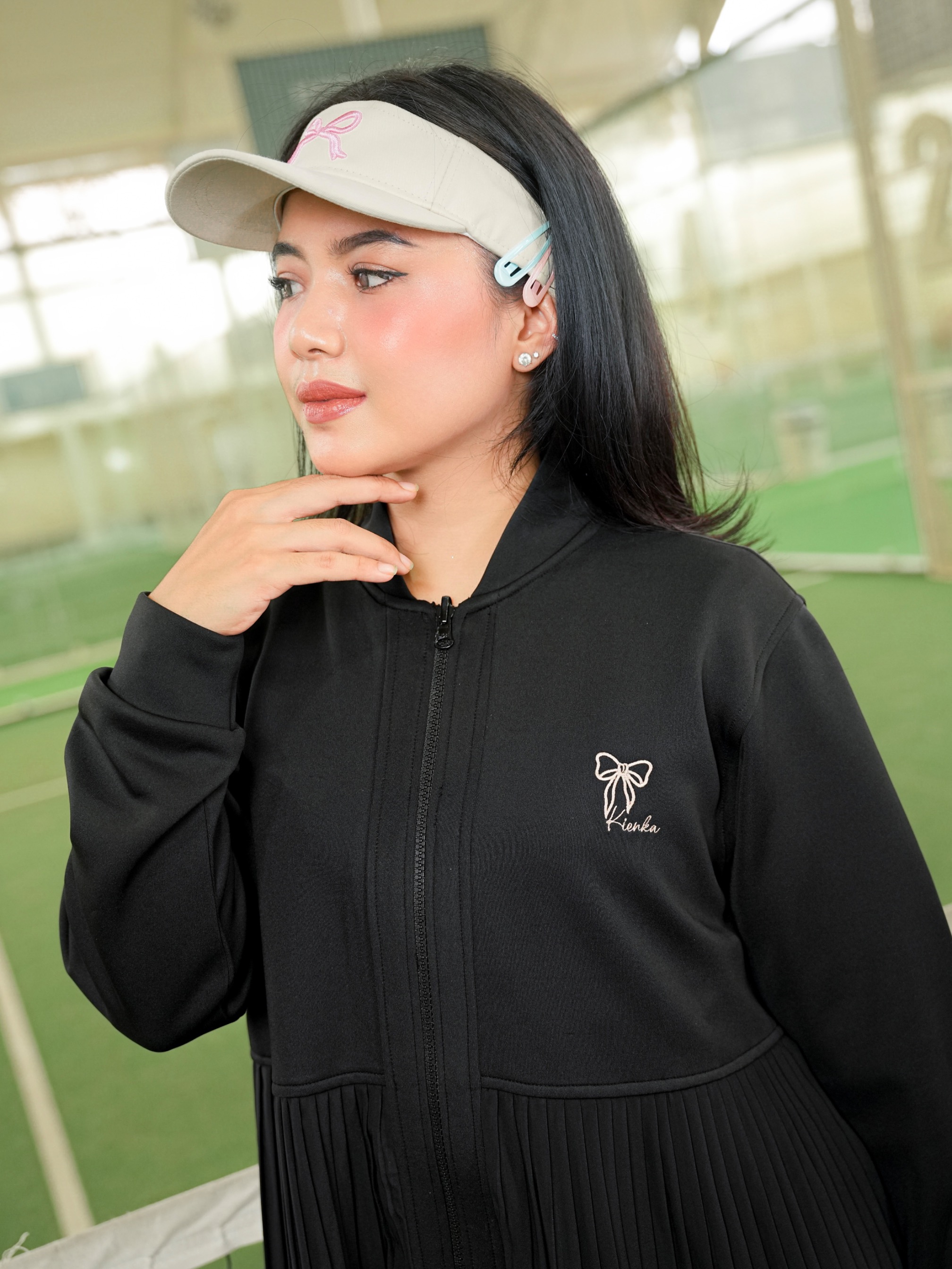 Ruby Pleats Jacket Black