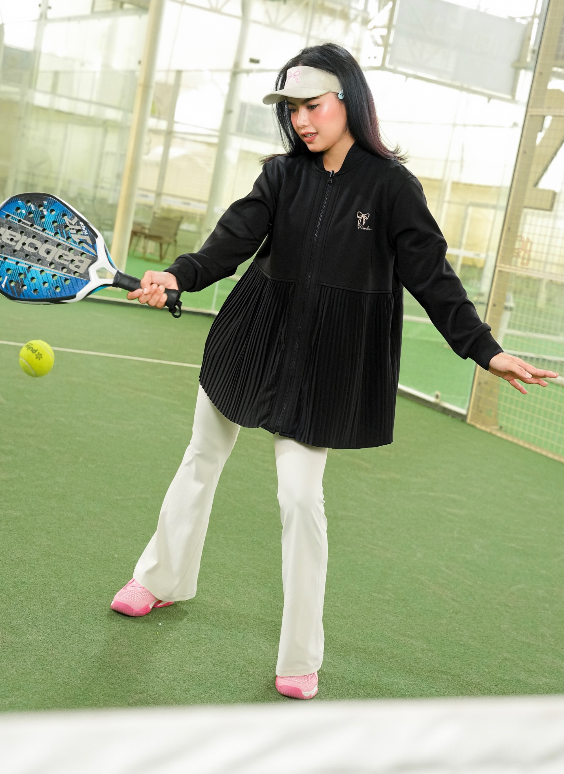 Ruby Pleats Jacket Black