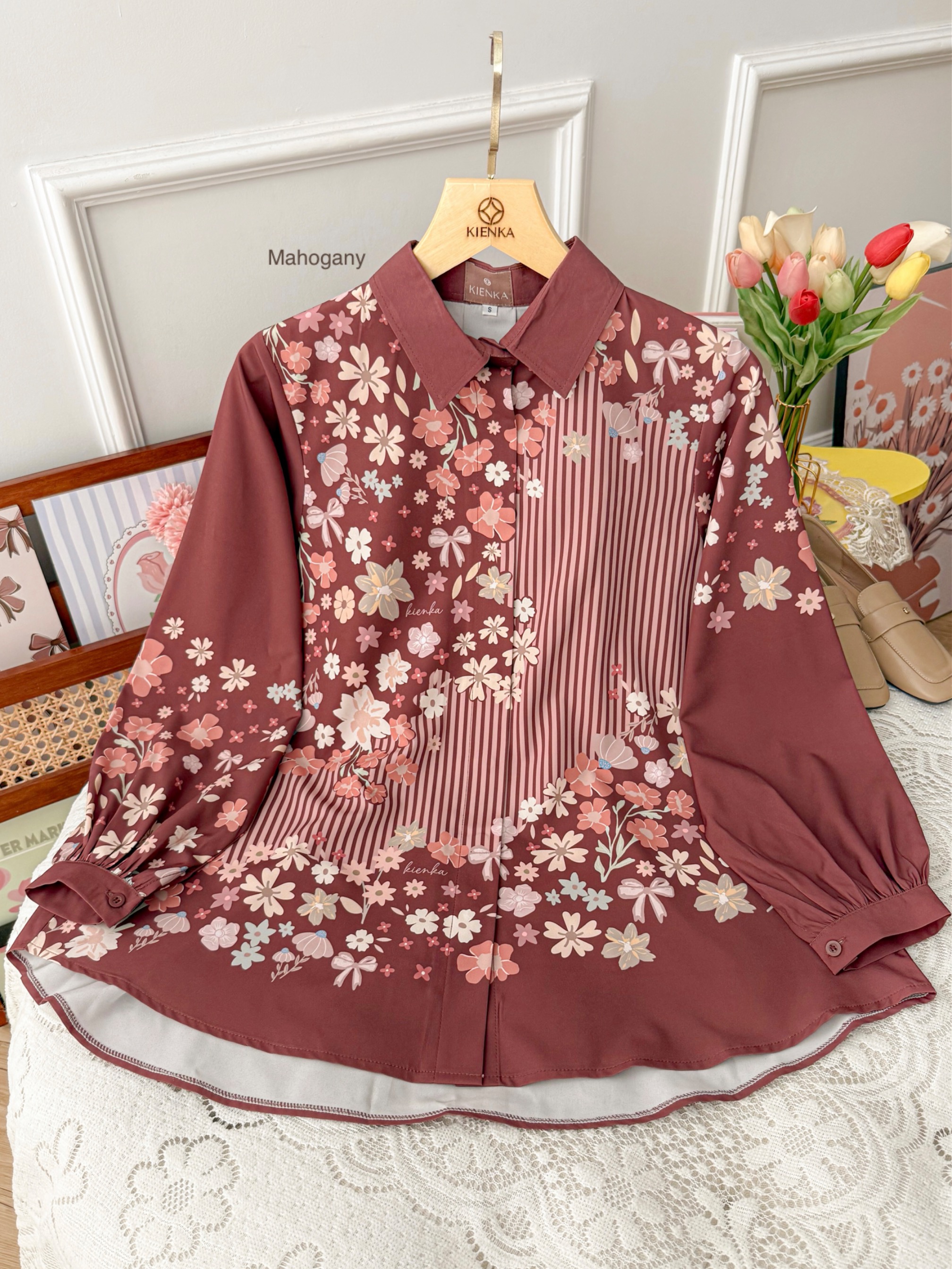 Arumi Blouse Mahogany