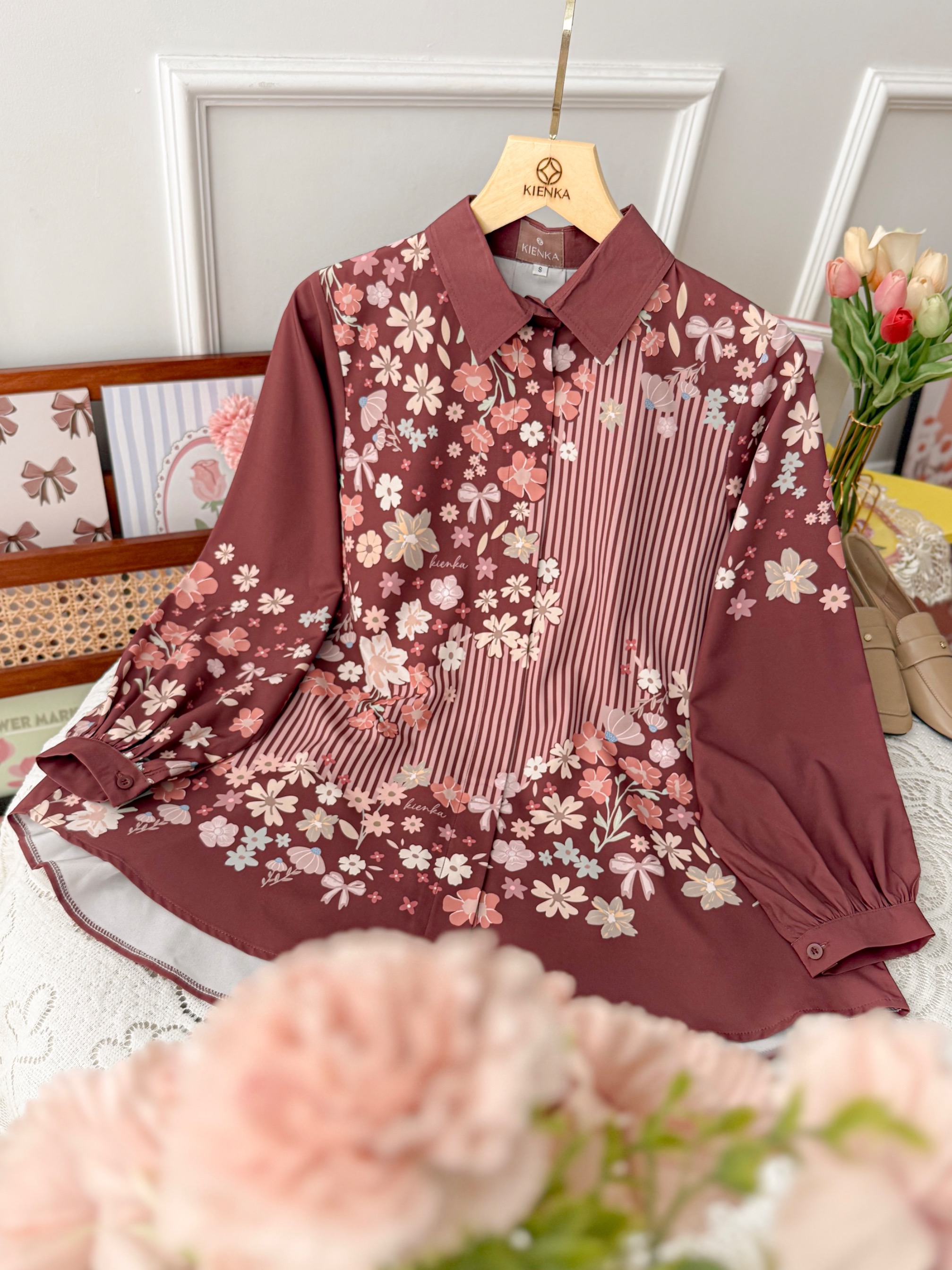 Arumi Blouse Mahogany