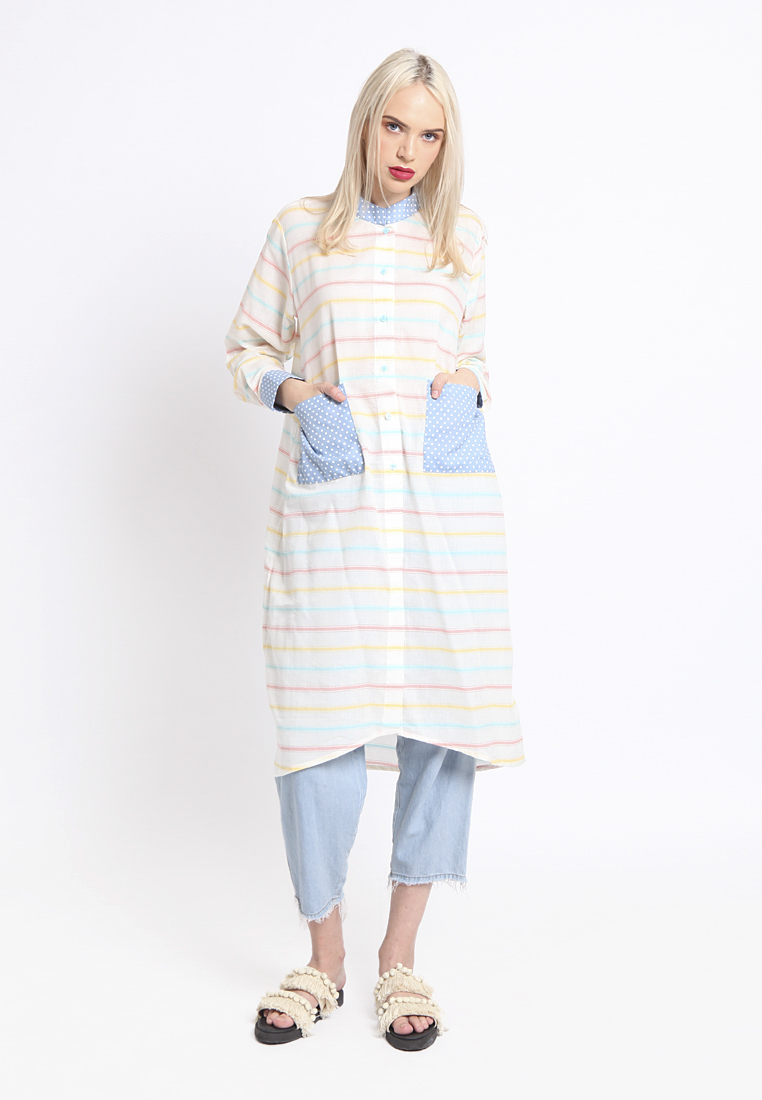 EUGID TOP Rainbow stripe