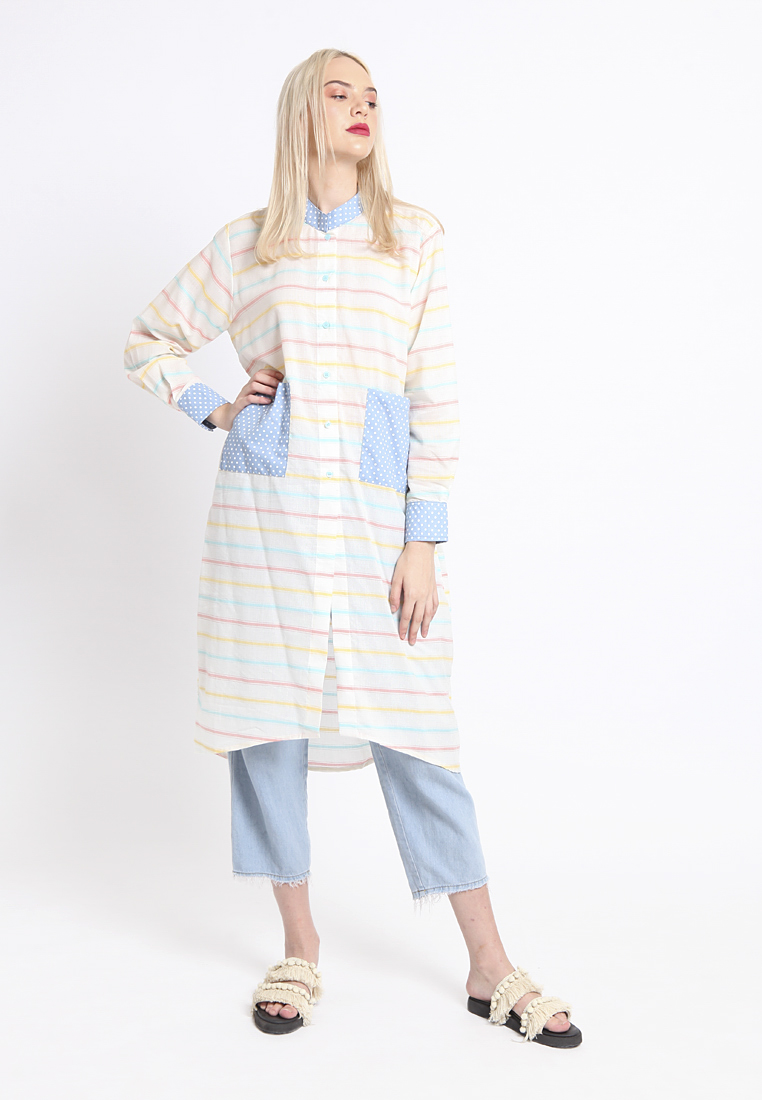 EUGID TOP Rainbow stripe