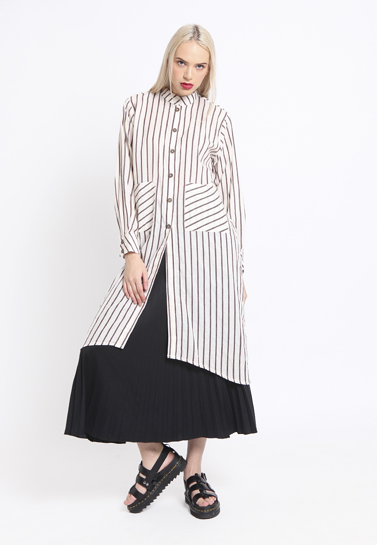 EUGIN TOP stripe BRW