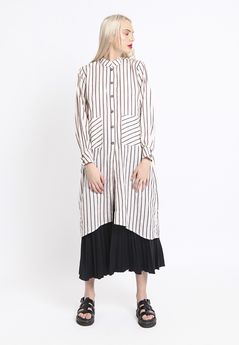 EUGIN TOP stripe BRW