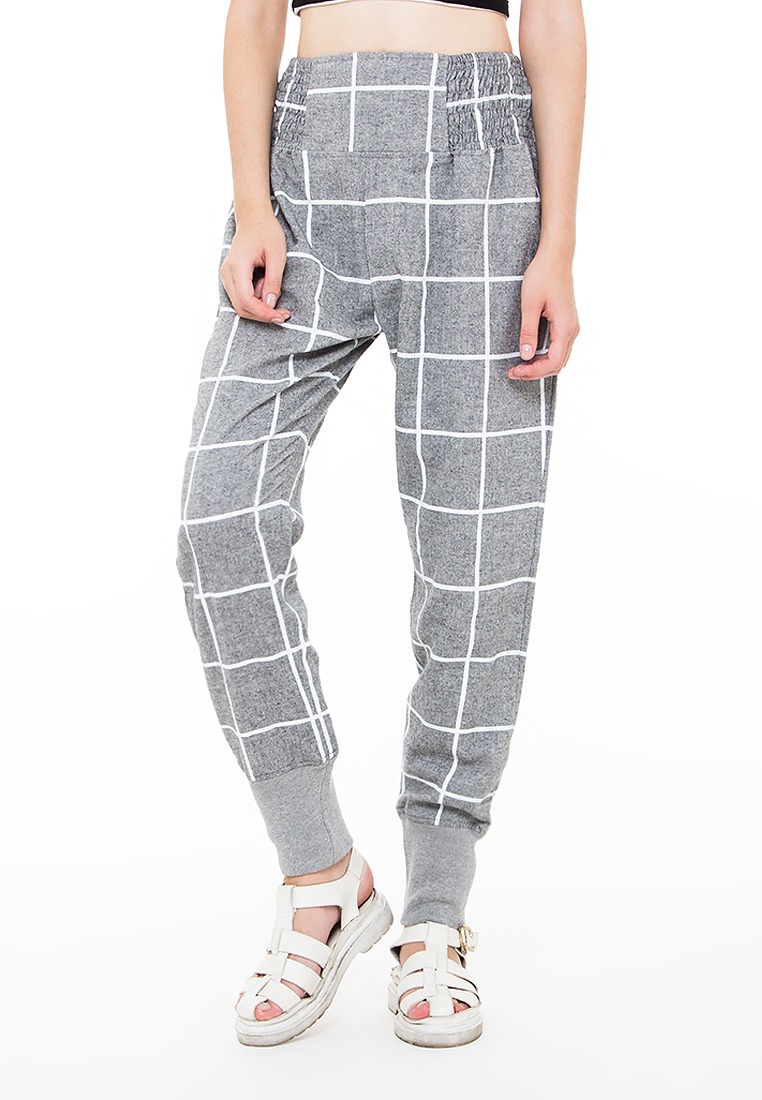 Block Pants Grey