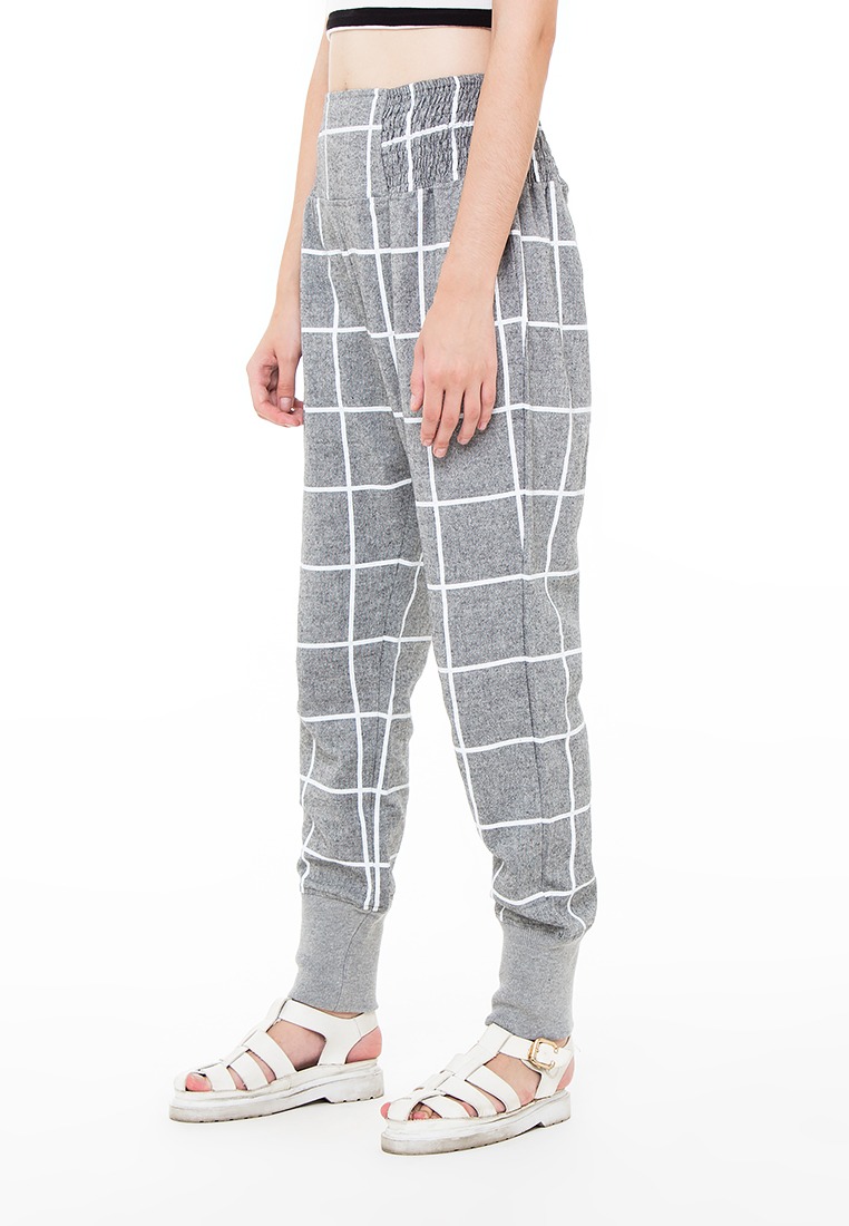 Block Pants Grey