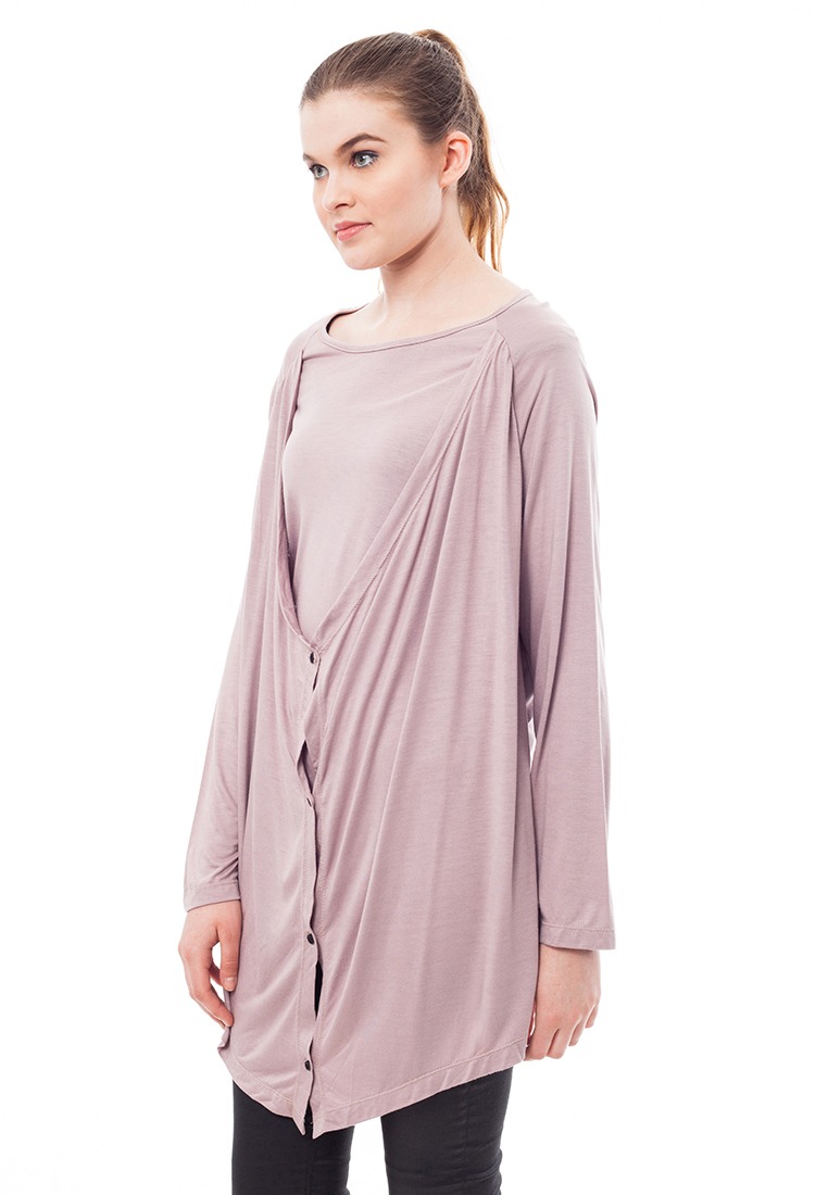 PURPOSE TOP KHAKI DUSTY