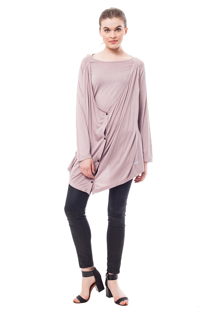PURPOSE TOP KHAKI DUSTY