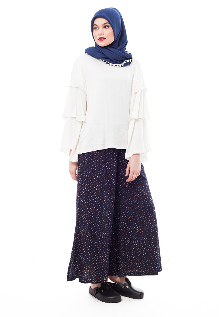 RUFFLE TOP WHITE