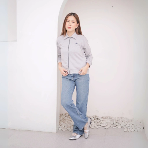Image of GIYOMI ID - Calea Jacket / Jacket Bahan Kaos / Baju Atasan Wanita
