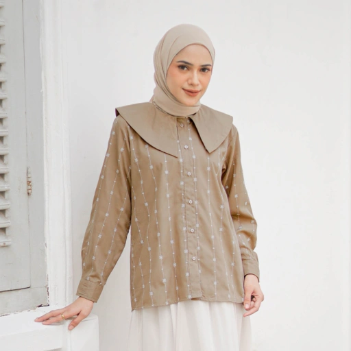 Image of GIYOMI ID - Ardella Blouse / Blouse Wanita / Blouse Bahan Katun Twil