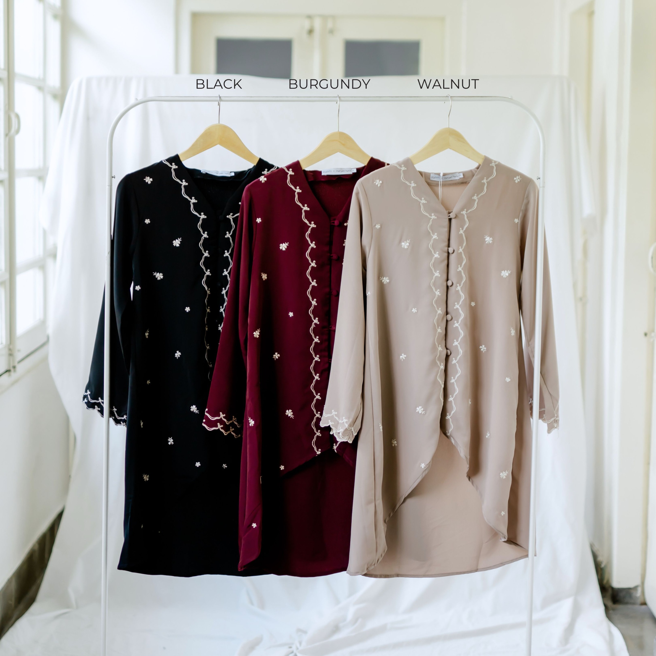 GIYOMI ID - Raya Kaluna Set / Dress Wanita / Dress Bahan Royal Silk / Dress Wanita