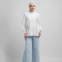 GIYOMI ID - Helen Blouse / Blouse Wanita / Blouse Bahan Textured Cotton / Baju Atasan Wanita