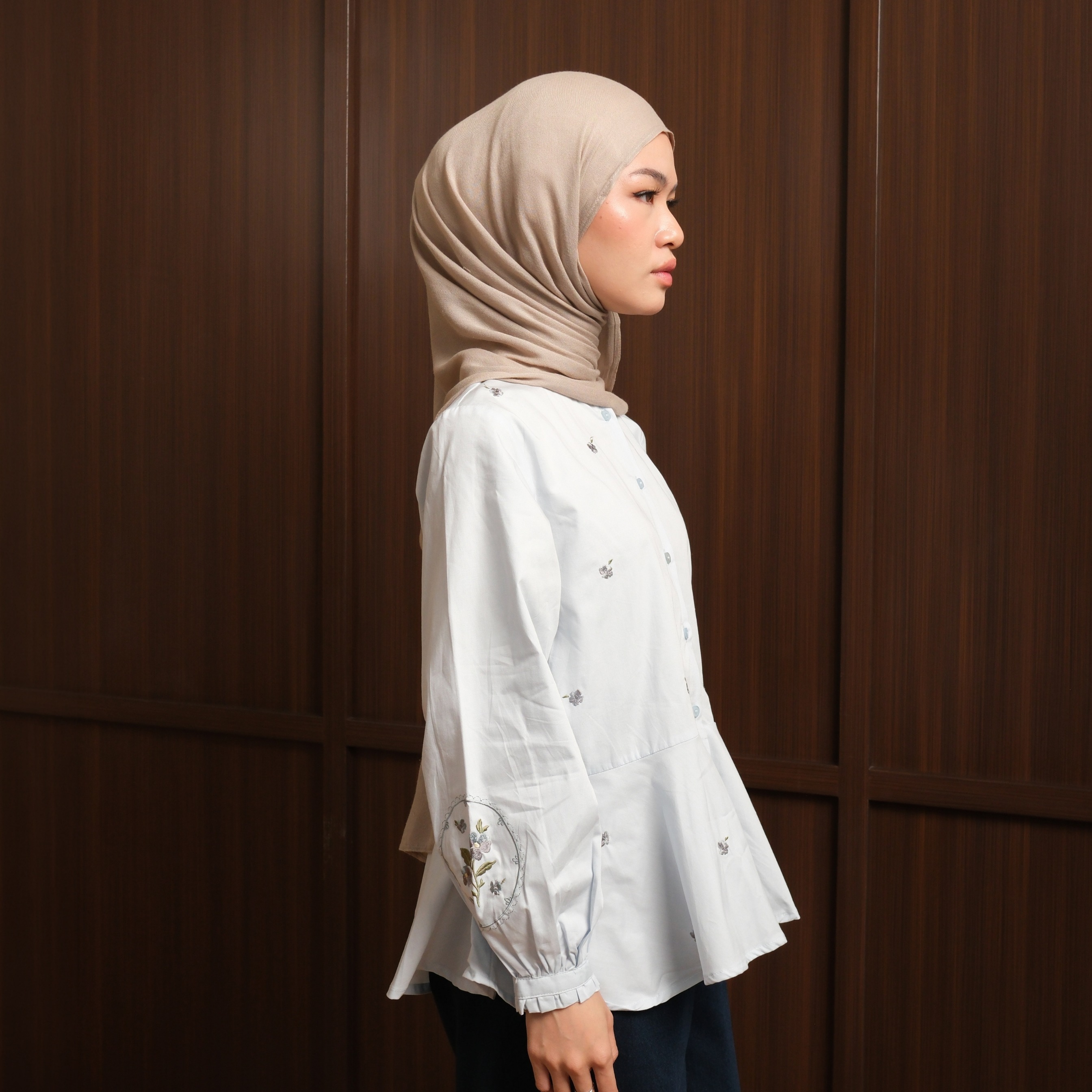 GIYOMI ID - Alice Blouse / Katun Poplin Premium / Blouse Wanita Bordir / Atasan Wanita / Busui Friendly