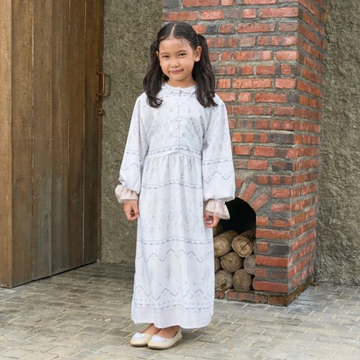 Image of Nirmala Dress Kids Broken White
