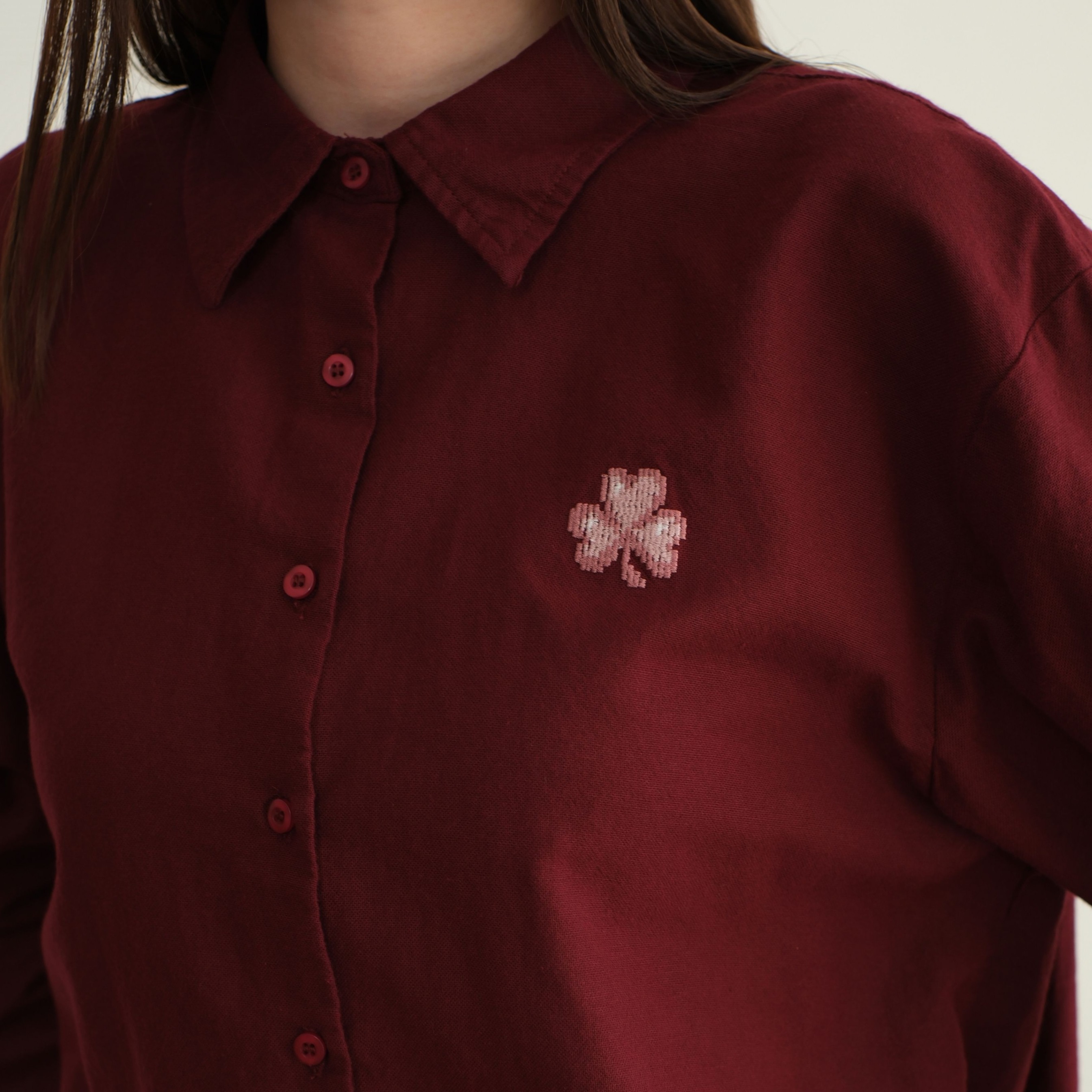 GIYOMI ID - Zoe Shirt / Kemeja Wanita Premium / Linen Look Stripe / Katun Linen