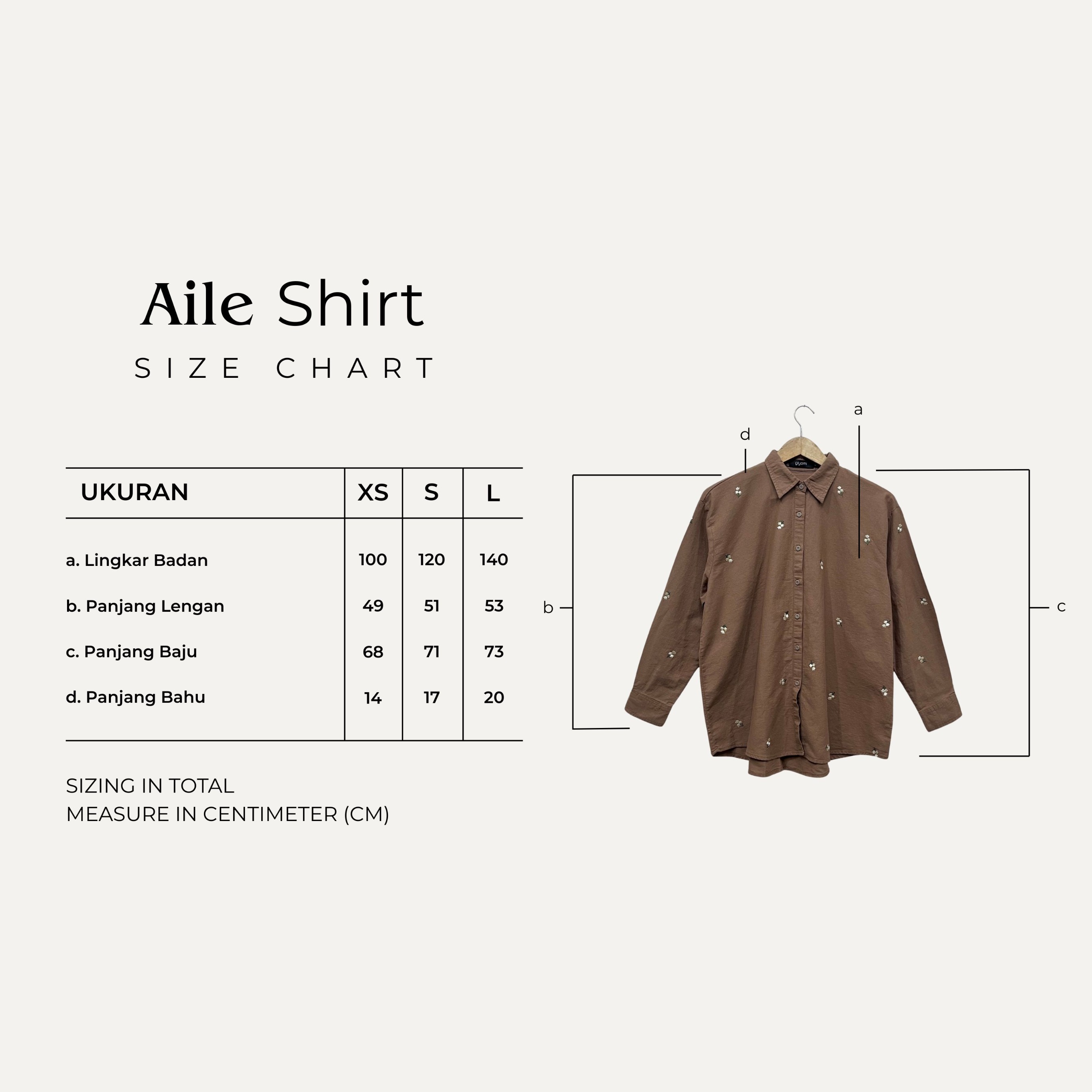 GIYOMI ID - Aile Shirt Embroidery / Kemeja Wanita / Kemeja Bahan Linen / Baju Atasan Wanita