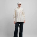 GIYOMI ID - Helen Blouse / Blouse Wanita / Blouse Bahan Textured Cotton / Baju Atasan Wanita