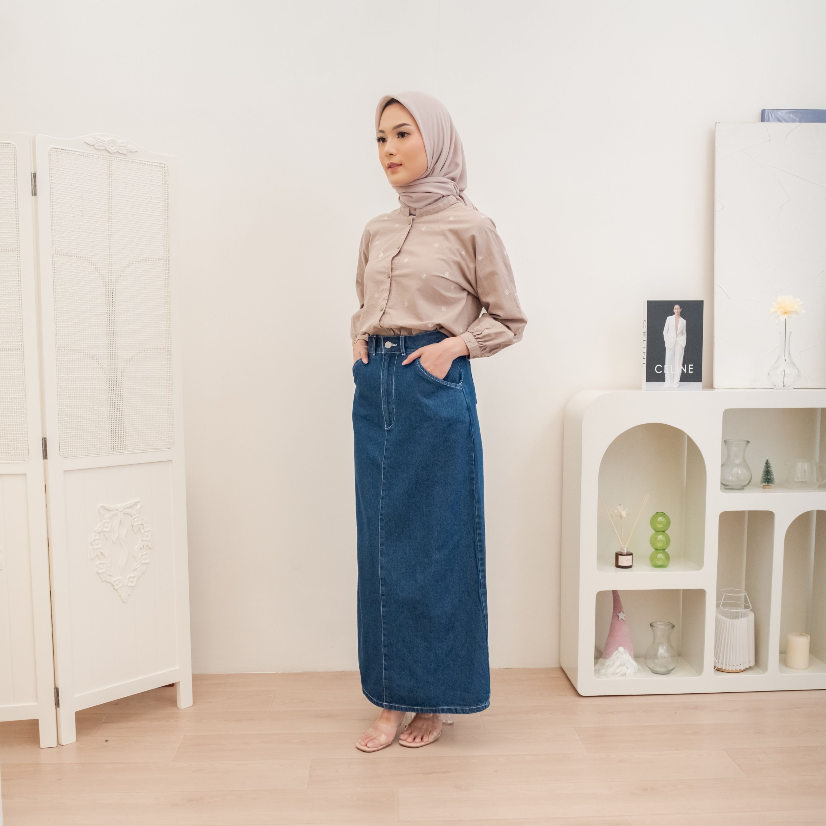 Kay Denim Skirt Blue