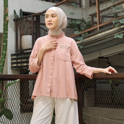 Image of Camille Blouse Old Rose