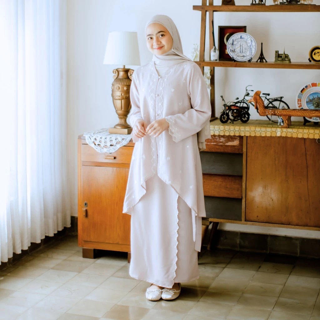 GIYOMI ID - Raya Kaluna Set / Dress Wanita / Dress Bahan Royal Silk / Dress Wanita