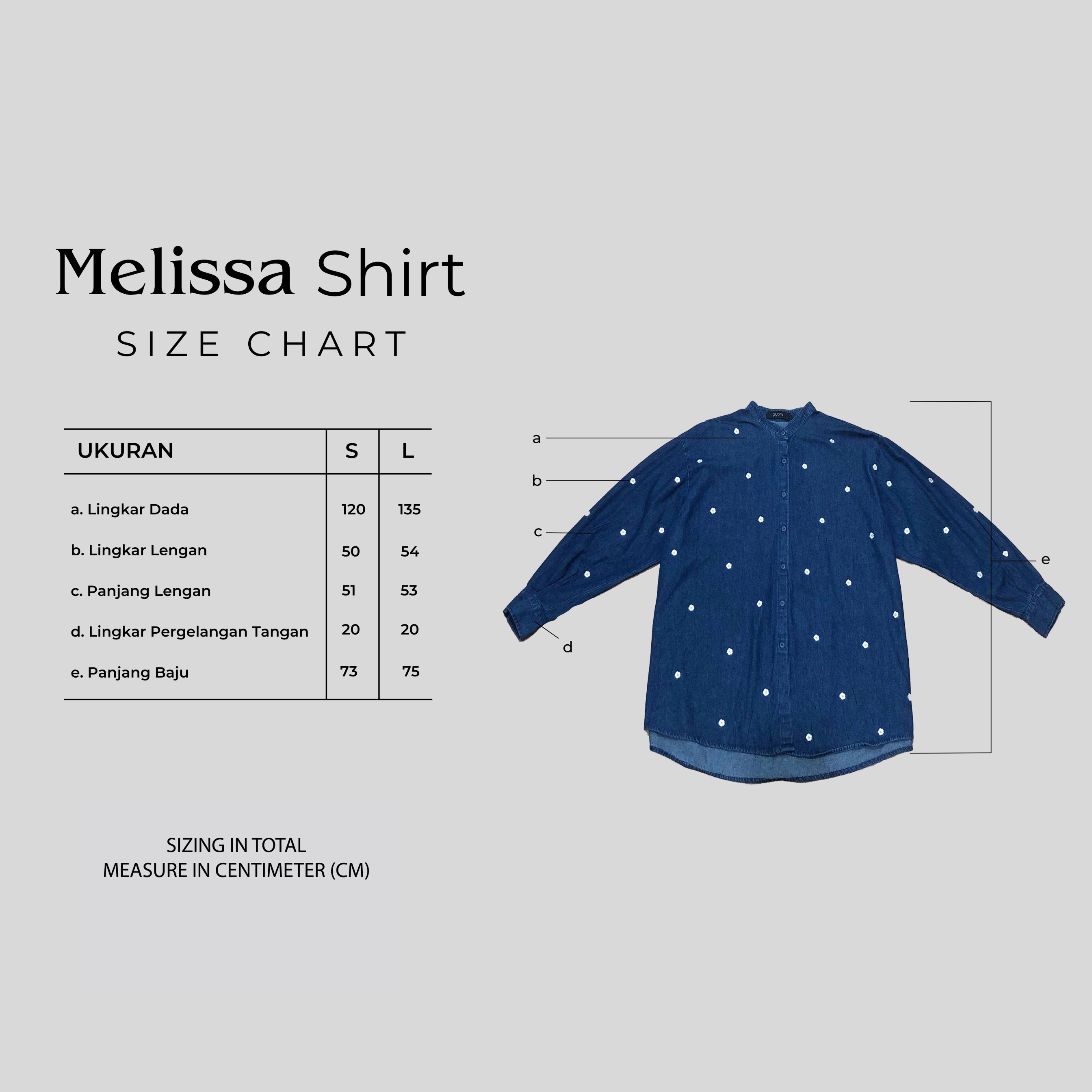GIYOMI ID - Melissa Shirt / Kemeja Wanita / Kemeja Bahan Denim / Baju Atasan Wanita