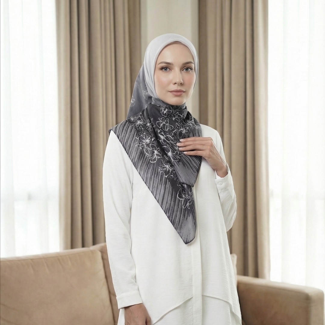 Shafira - Raziela Printed Scarf - Hijab Segi Empat Printed