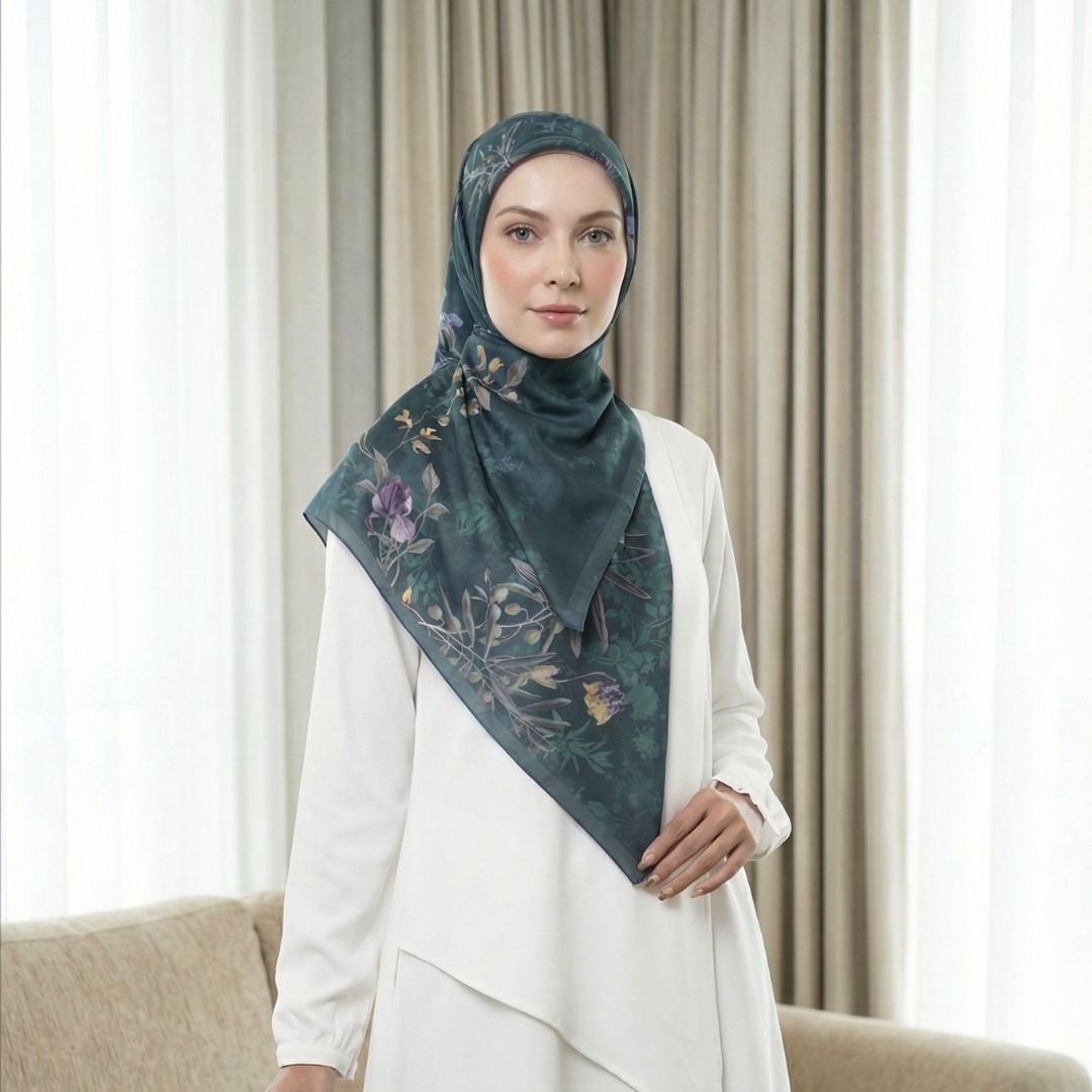 Shafira - Ethera Printed Scarf - Hijab Segi Empat Printed