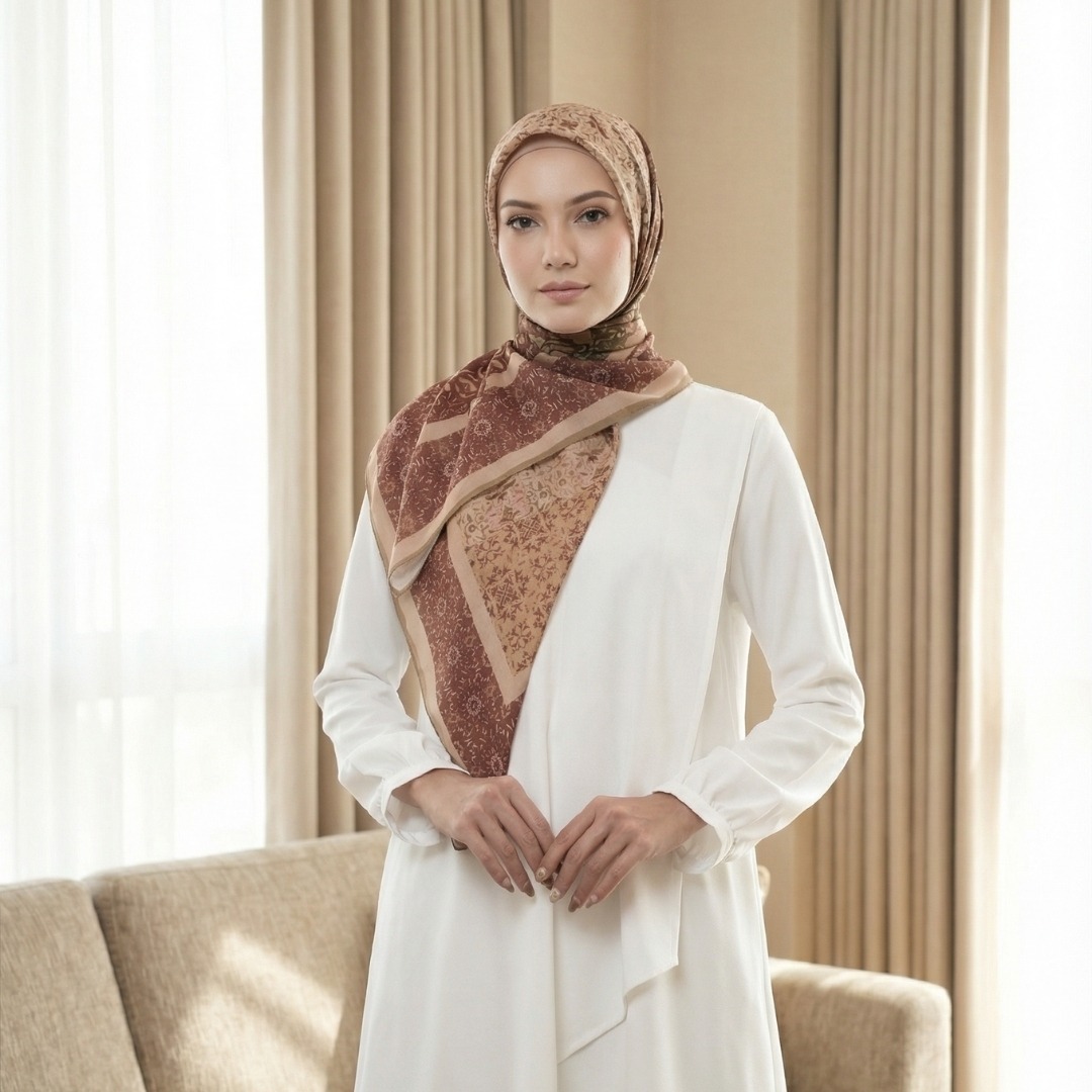 Shafira - Rudhaba Printed Scarf - Hijab Segi Empat Printed