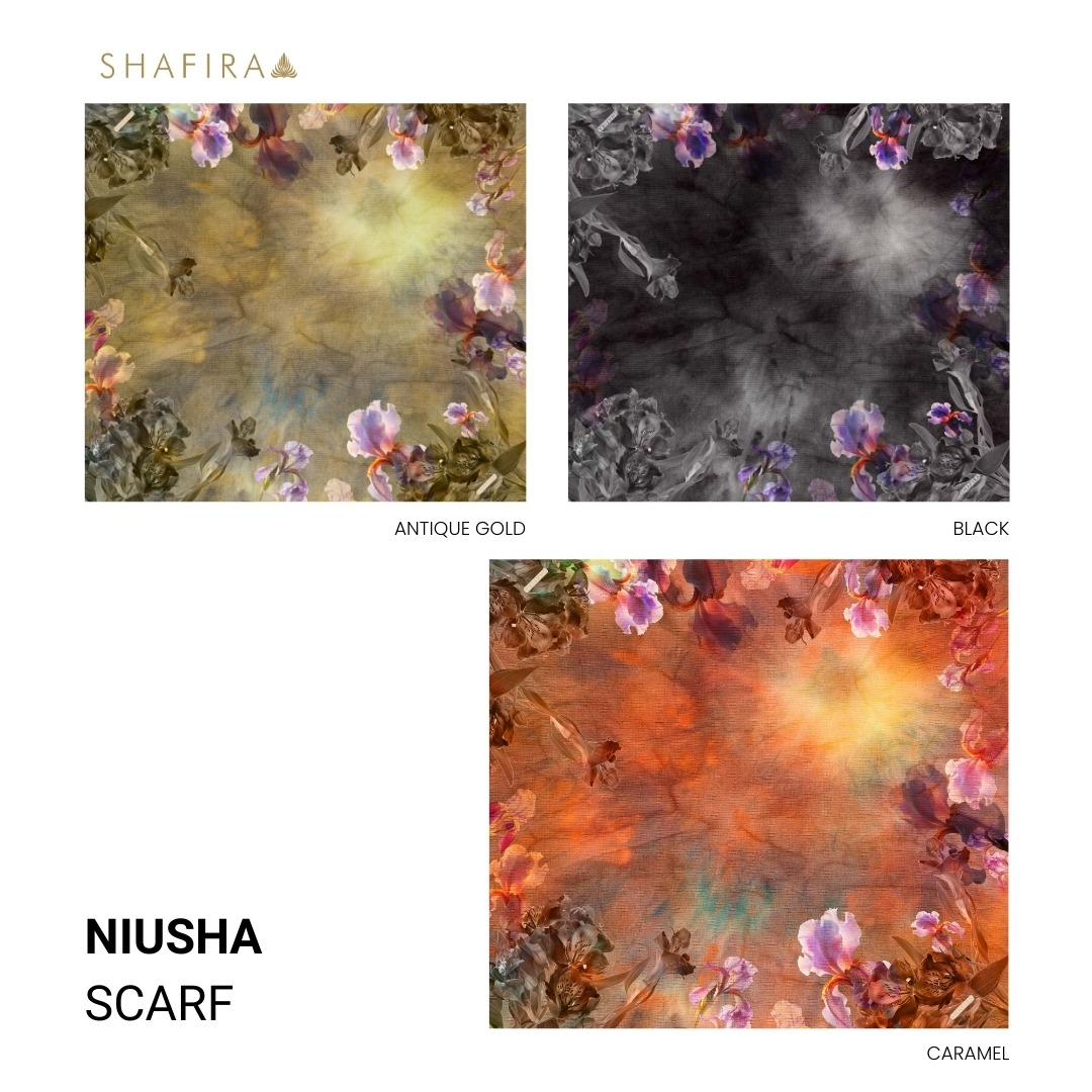 Shafira - Niusha Printed Scarf - Hijab Segi Empat Printed