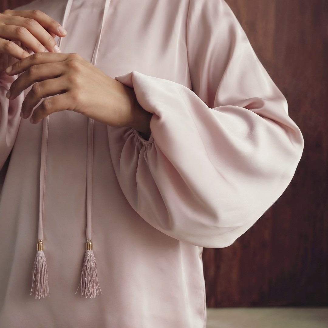 SHAFIRA | ALS BLOUSE - THE TASSEL SATIN BLOUSE | BLOUSE ATASAN WANITA