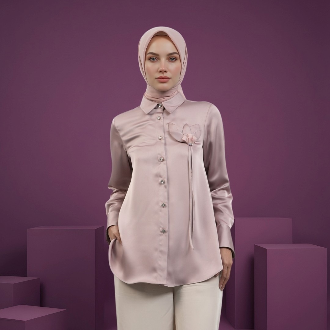 Shafira | Anahita Blouse | Blouse Atasan Wanita | Bahan Silk