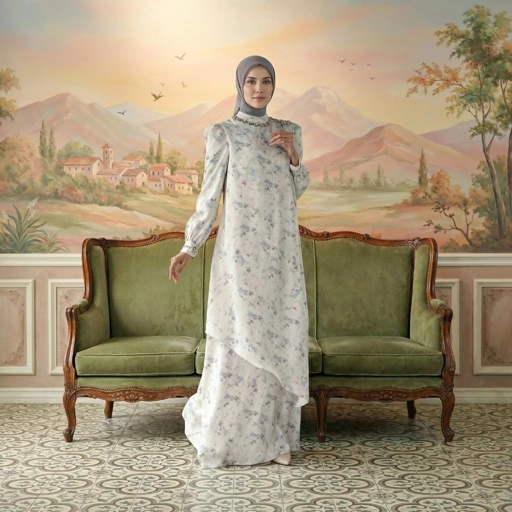 Image of Shafira Arshera Dress | Dress Wanita  | Bahan Printed Silk