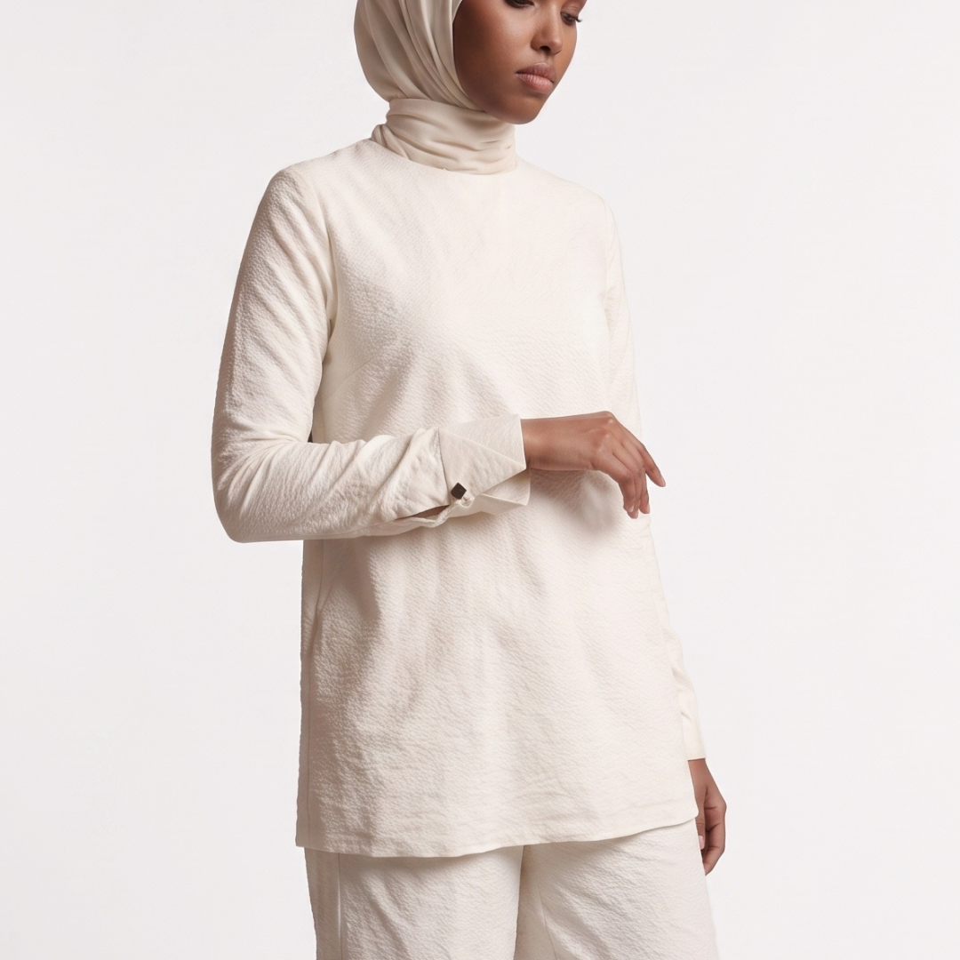 Shafira Avaia Blouse | Ripple Cotton Blouse | Bahan Cotton Premium