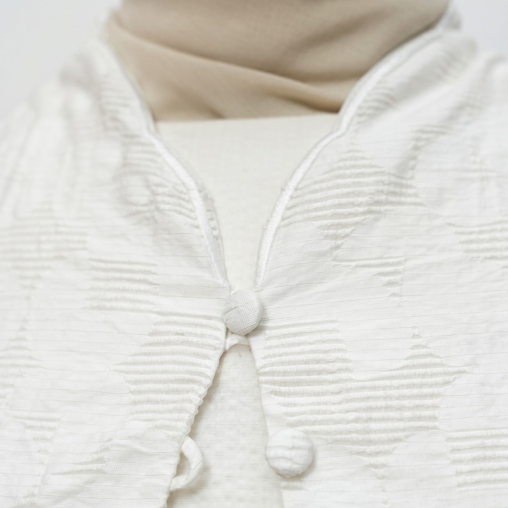 Shafira Avarra Long Vest - Cotton Mix Jacquard Long Vest | Rompi Wanita Premium