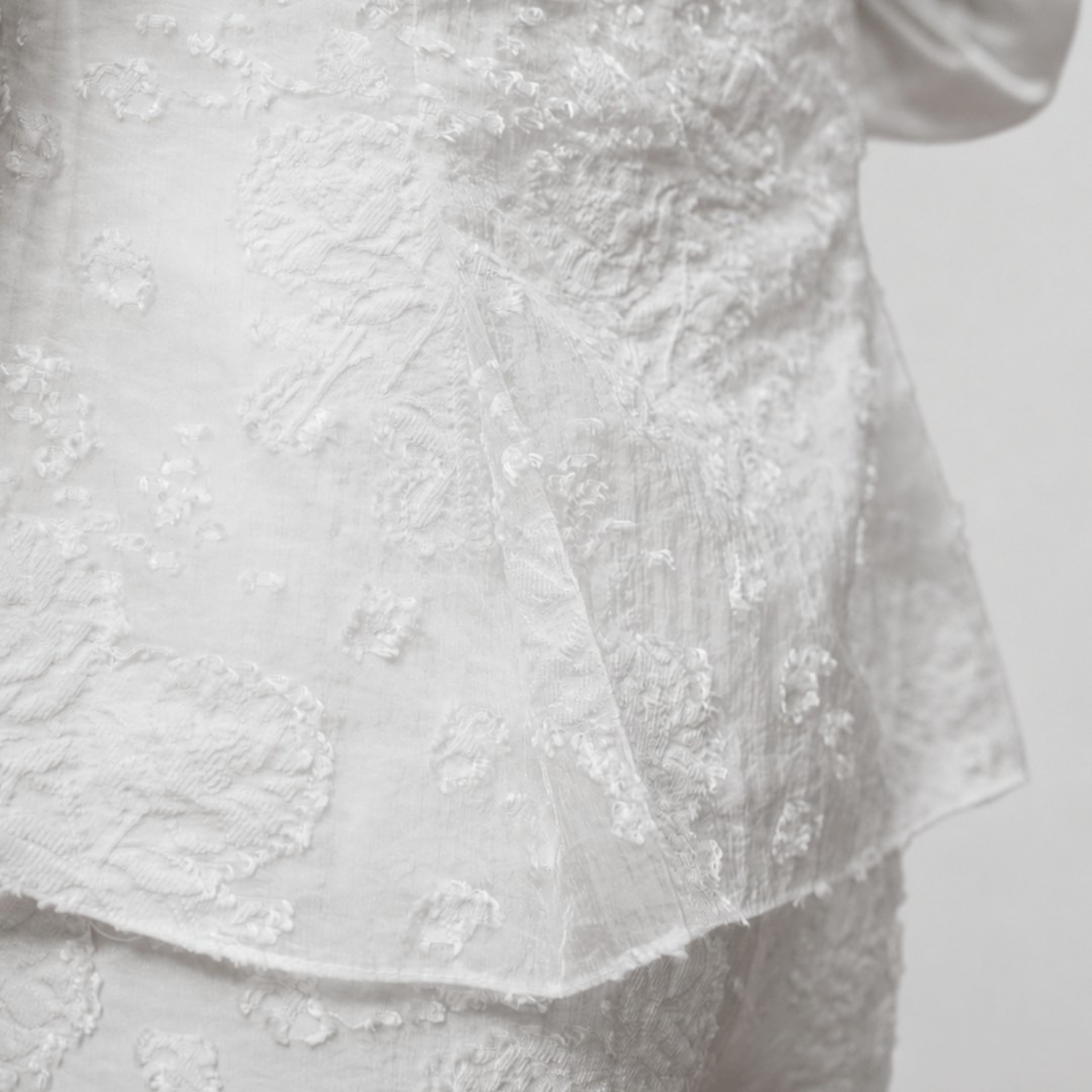 Shafira Charine Blouse - Crushed Burn Out Vest | Rompi Wanita Premium